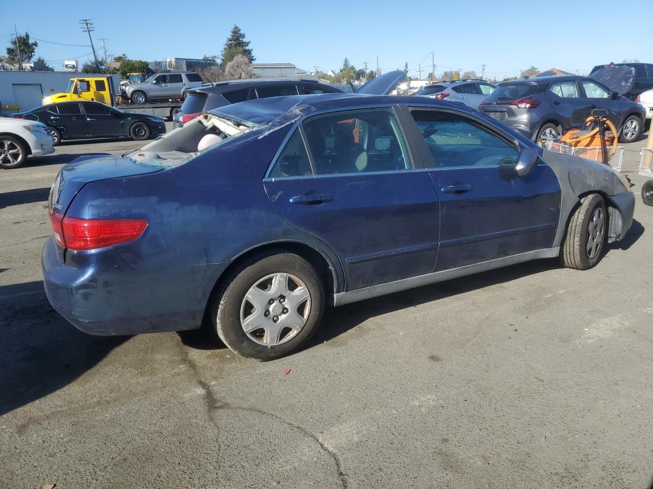 2005 Honda Accord VIN 1HGCM56445A054414 Copart auction photo, rollover damage thumbnail 3