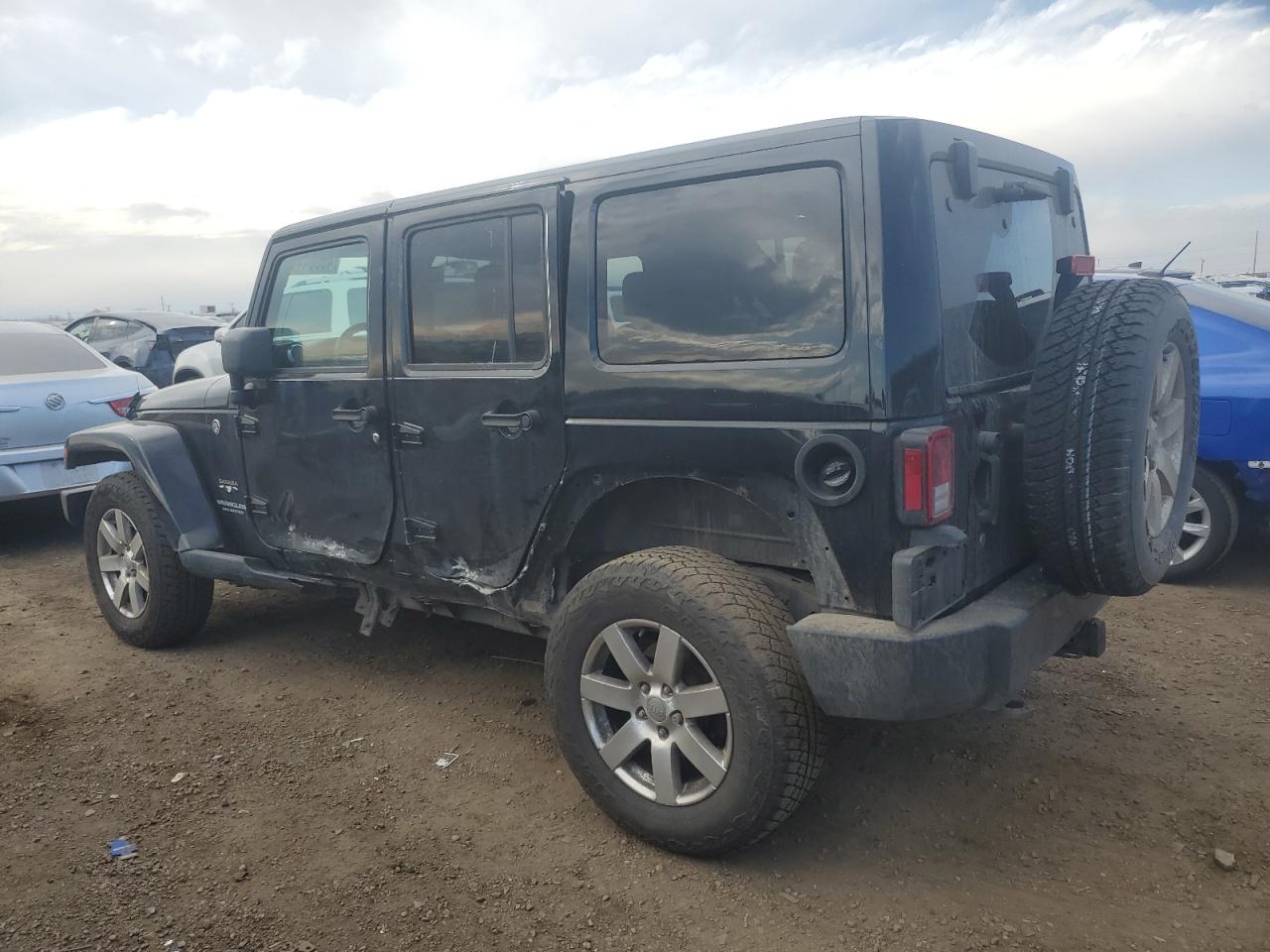 2016 Jeep Wrangler VIN 1C4HJWEG7GL154867 Copart auction photo, side damage thumbnail 2