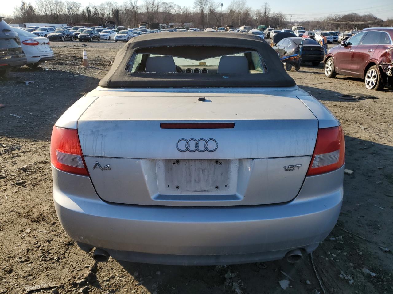 2006 Audi A4 VIN WAUAC48H56K007839 Copart auction photo, rear end / front end damage thumbnail 6