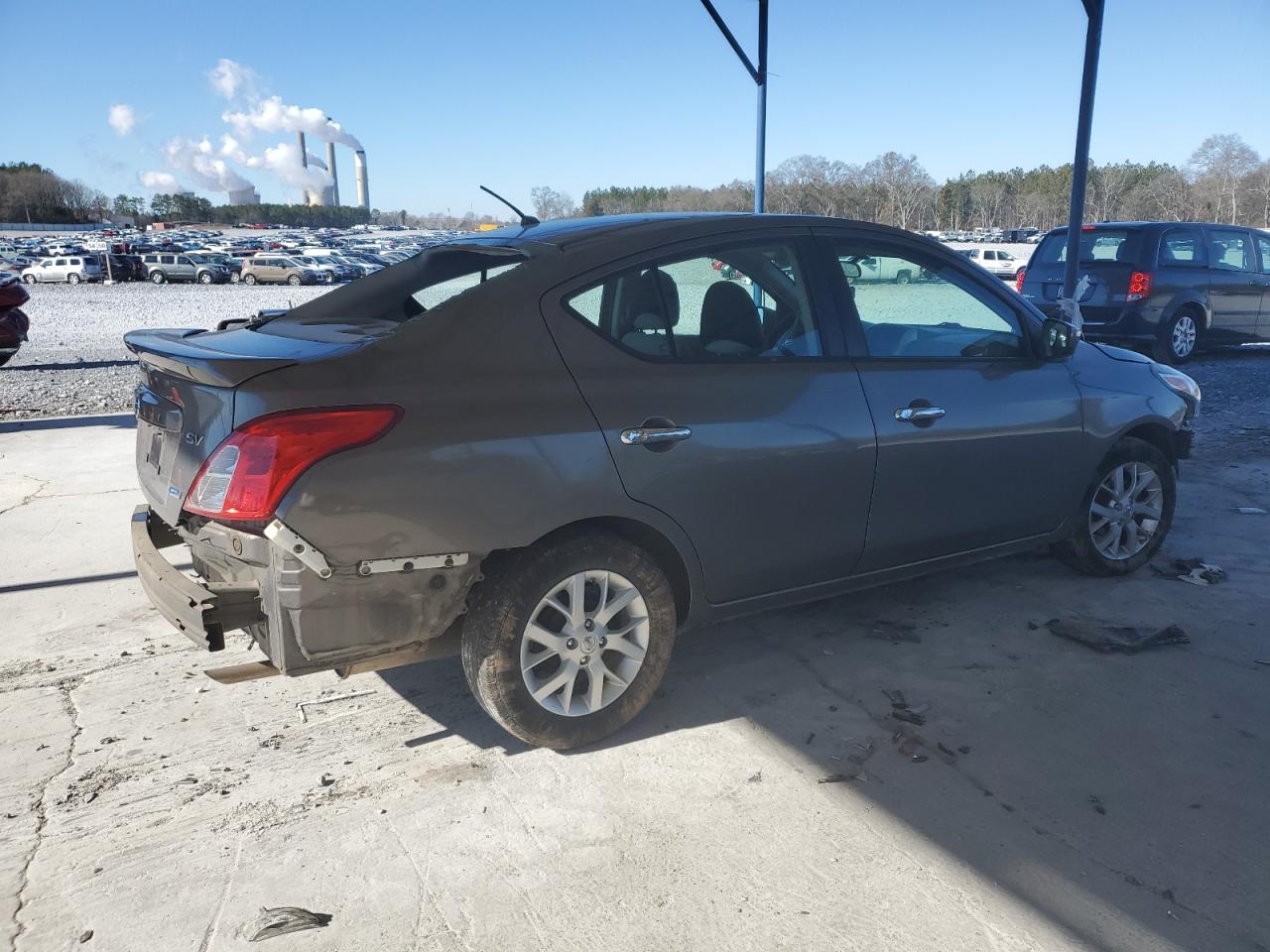 2015 Nissan Versa VIN 3N1CN7AP5FL910812 Copart auction photo, all over damage thumbnail 3