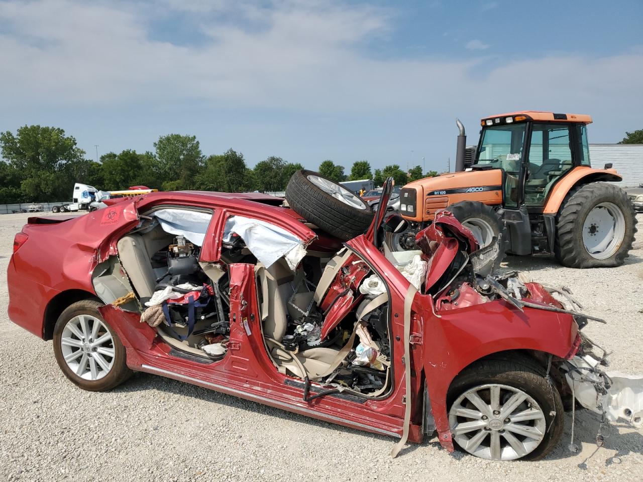 2012 Toyota Camry VIN 4T4BF1FK1CR254756 Copart auction photo, all over damage thumbnail 4