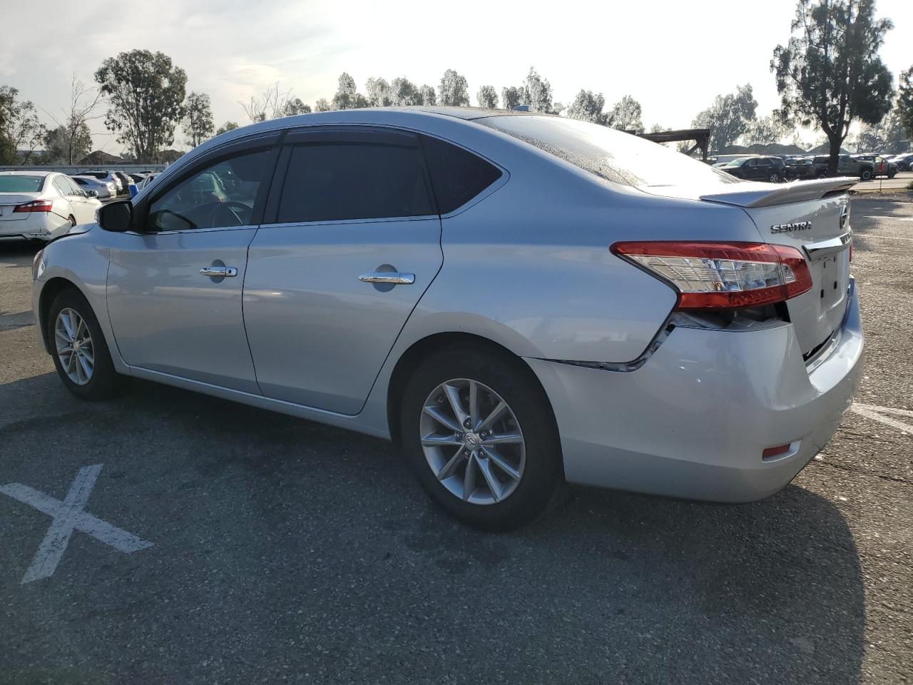 2014 Nissan Sentra VIN 3N1AB7AP2EY205791 Copart auction photo, rear end damage thumbnail 2