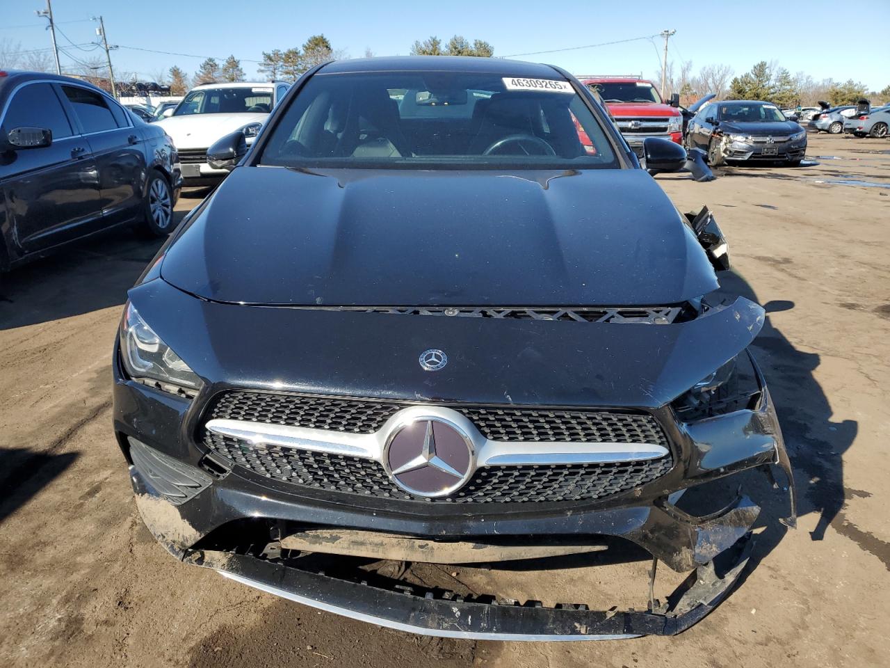 2020 Mercedes-Benz CLA-klasse VIN WDD5J4HB9LN070383 Copart auction photo, front end / side damage thumbnail 5
