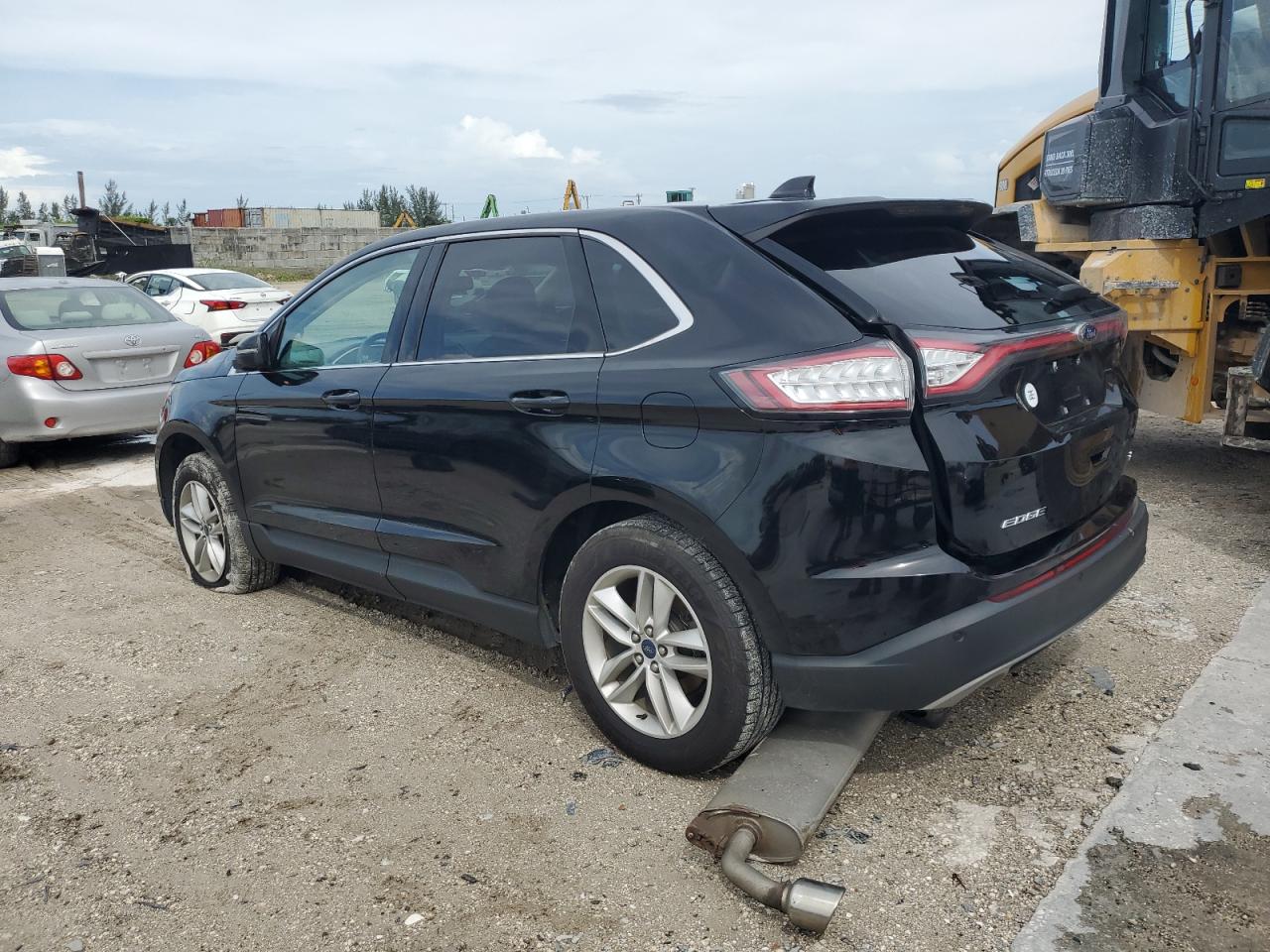 2016 Ford Edge VIN 2FMPK4J88GBC39336 Copart auction photo, rear end / side damage thumbnail 2