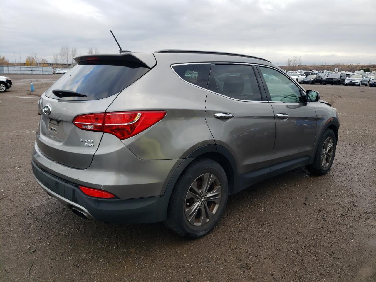 2013 Hyundai Santa Fe VIN 5XYZUDLB8DG028158 Copart auction photo, front end / rear end damage thumbnail 3