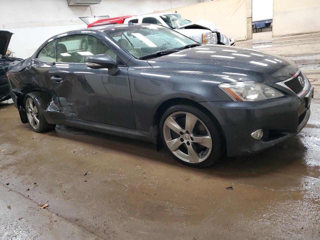 2010 Lexus IS VIN JTHFE2C24A2503216 Copart auction photo, side / undercarriage damage thumbnail 4