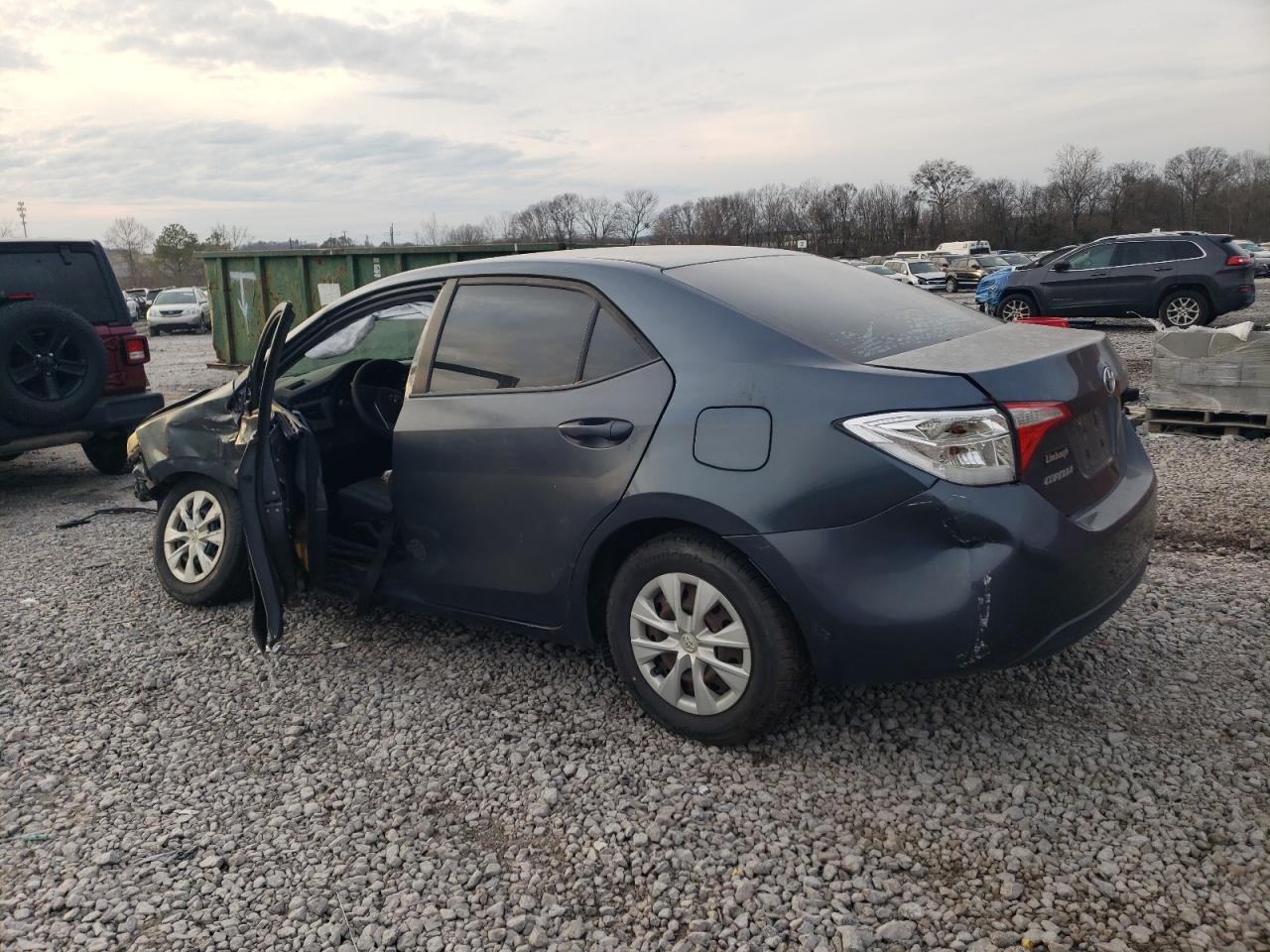 2015 Toyota Corolla VIN 2T1BURHE4FC300012 Copart auction photo, front end / side damage thumbnail 2