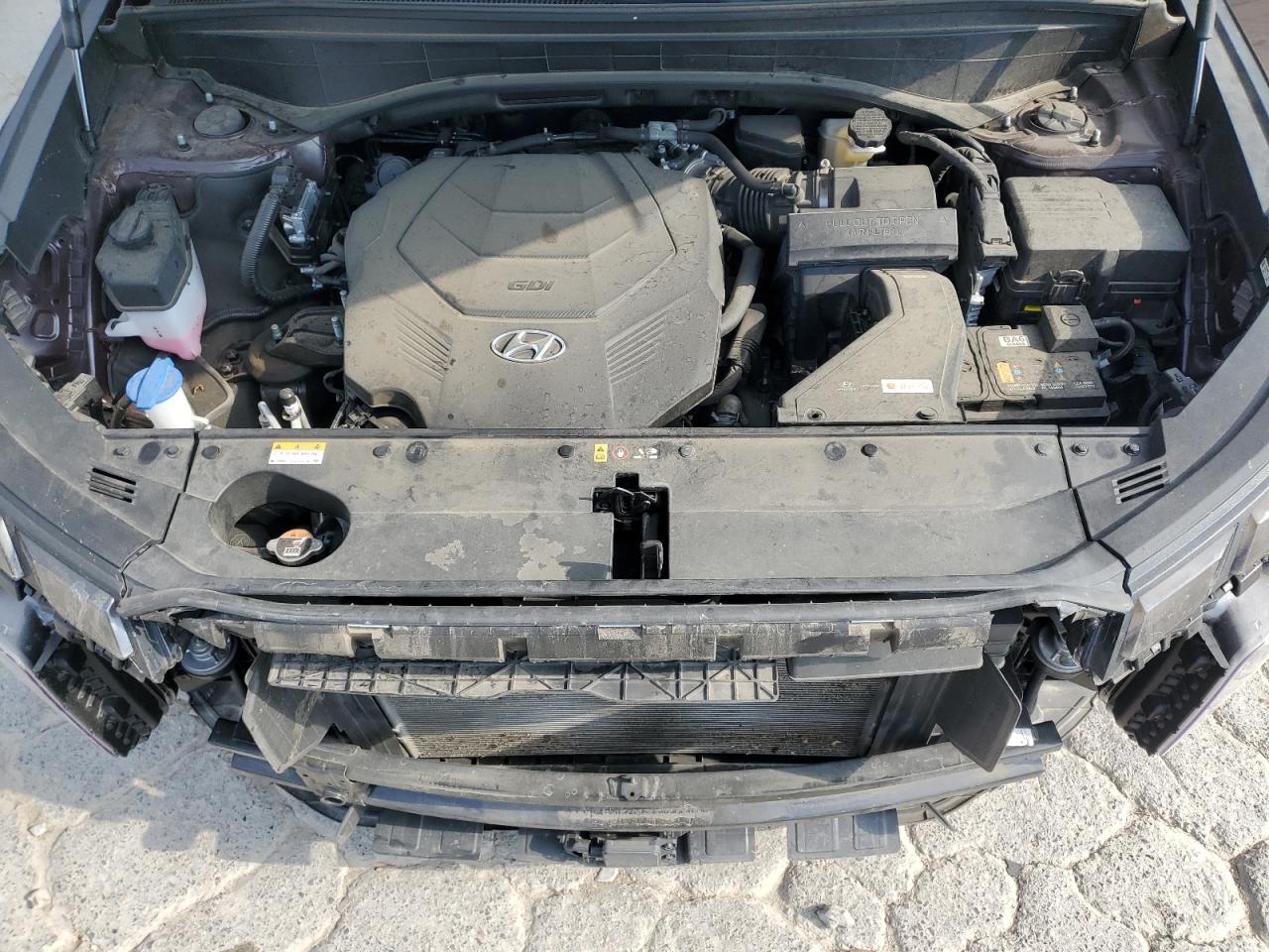 2023 Hyundai Palisade VIN KM8R5DGE9PU575276 Copart auction photo, front end / side damage thumbnail 12