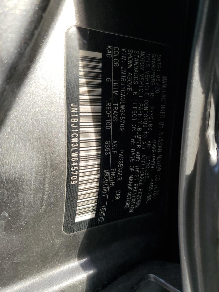 2020 Nissan Rogue VIN JN1BJ1CW3LW645709 Copart auction photo, side damage thumbnail 14