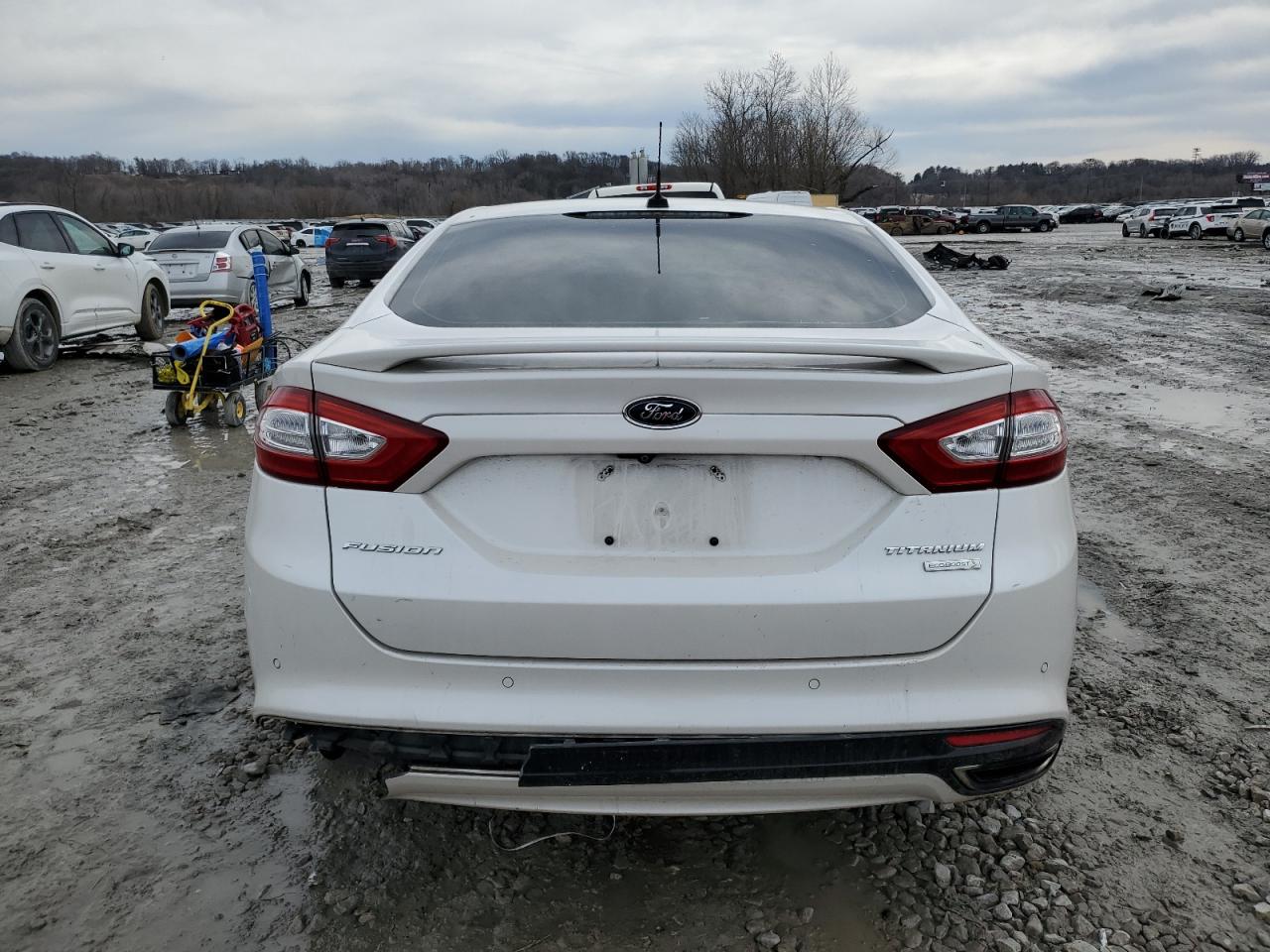 2014 Ford Fusion VIN 3FA6P0K98ER141932 Copart auction photo, front end / all over damage thumbnail 6