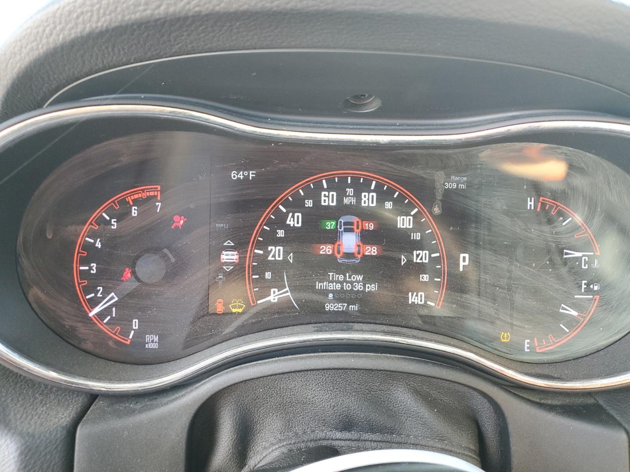 2015 Dodge Durango VIN 1C4SDJET6FC694660 Copart auction photo, side / front end damage thumbnail 9