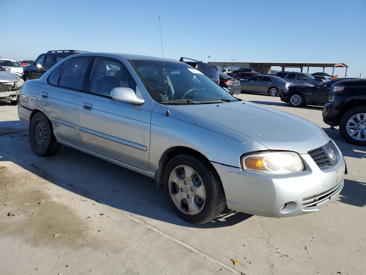 2004 Nissan Sentra VIN 3N1CB51D34L850092 Copart auction photo, front end / side damage thumbnail 4