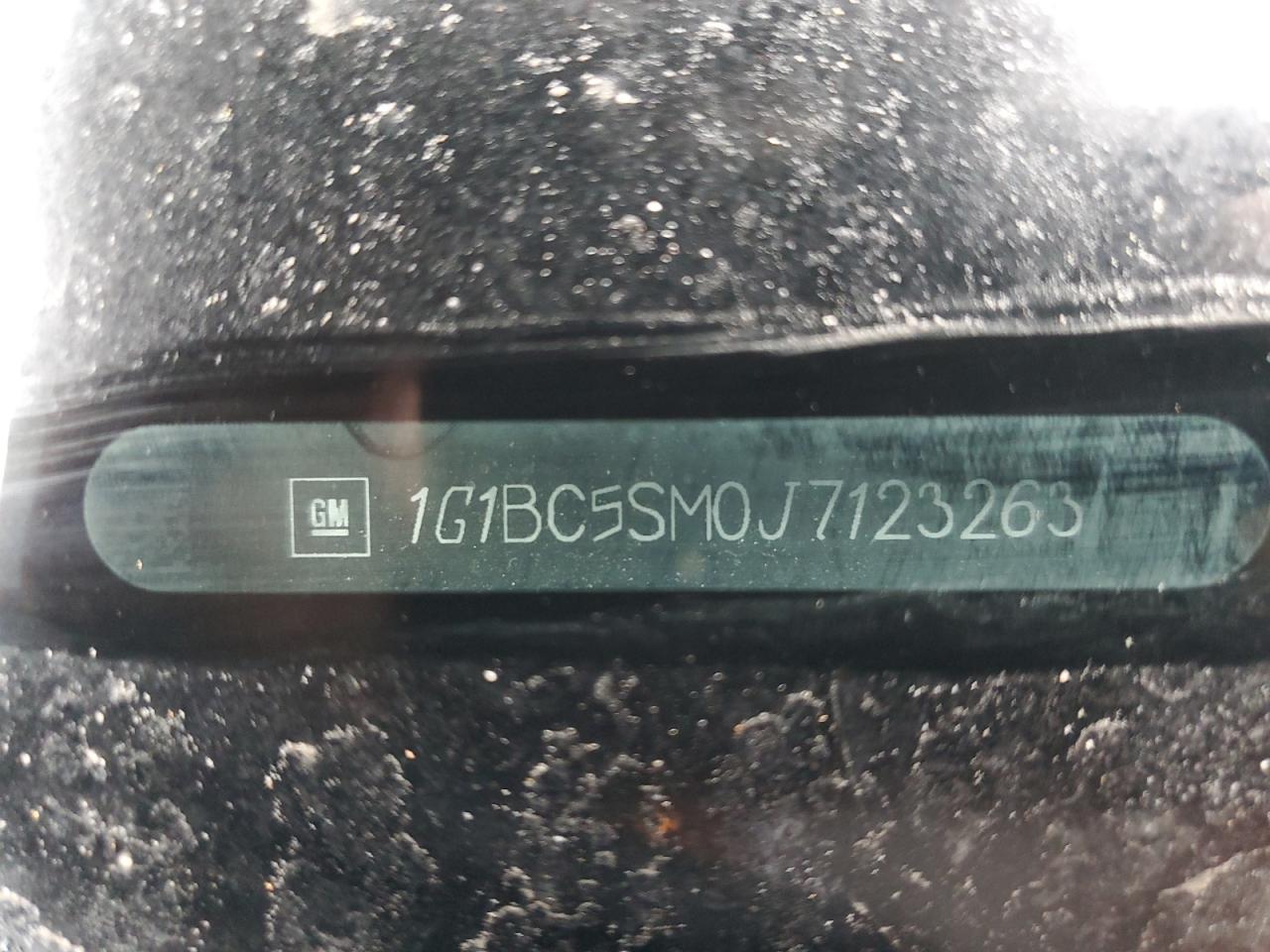 2018 Chevrolet Cruze VIN 1G1BC5SM0J7123263 Copart auction photo, front end / undercarriage damage thumbnail 12