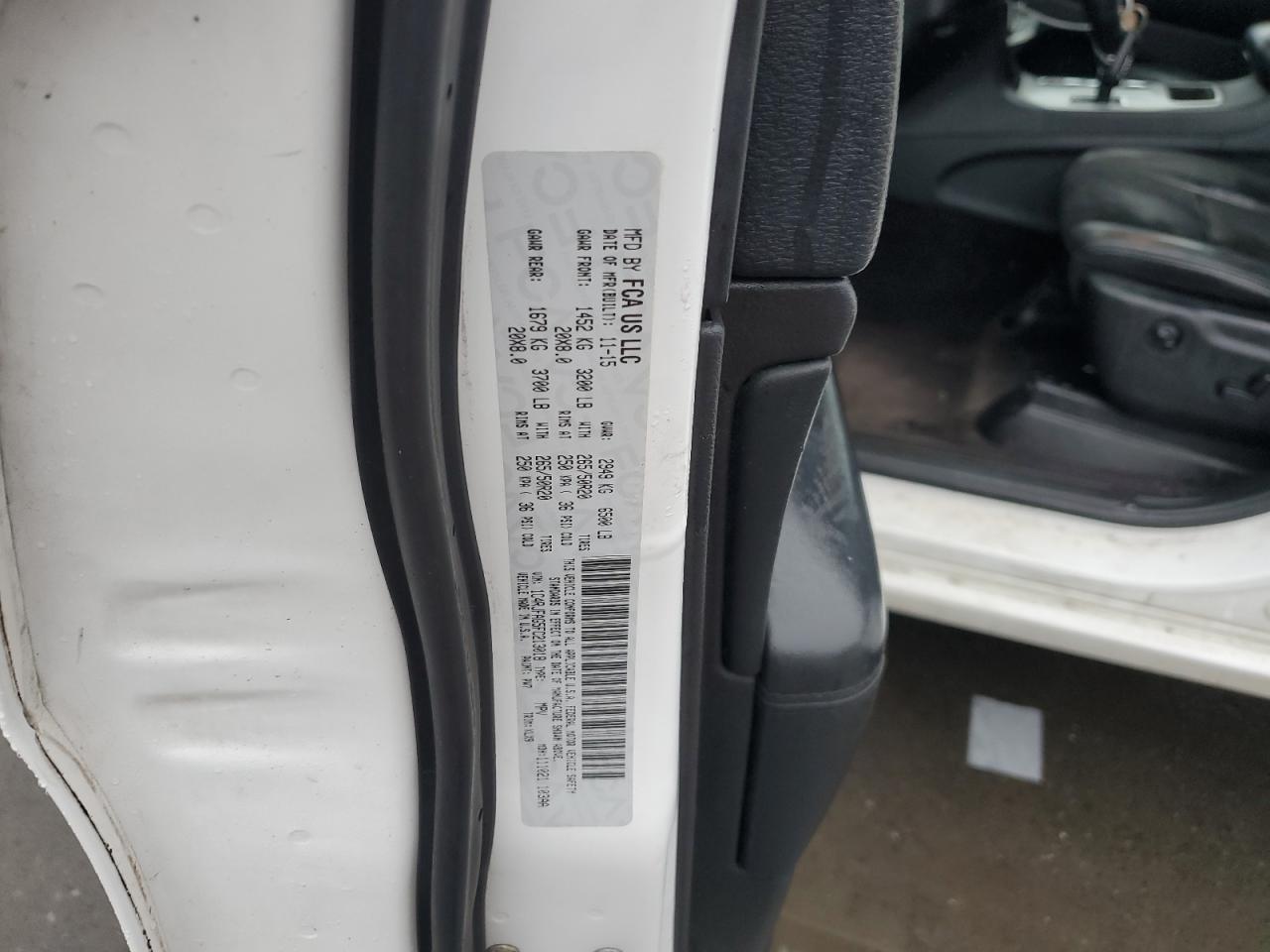 2015 Jeep Grand Cherokee VIN 1C4RJFAG5FC213018 Copart auction photo, front end damage thumbnail 14