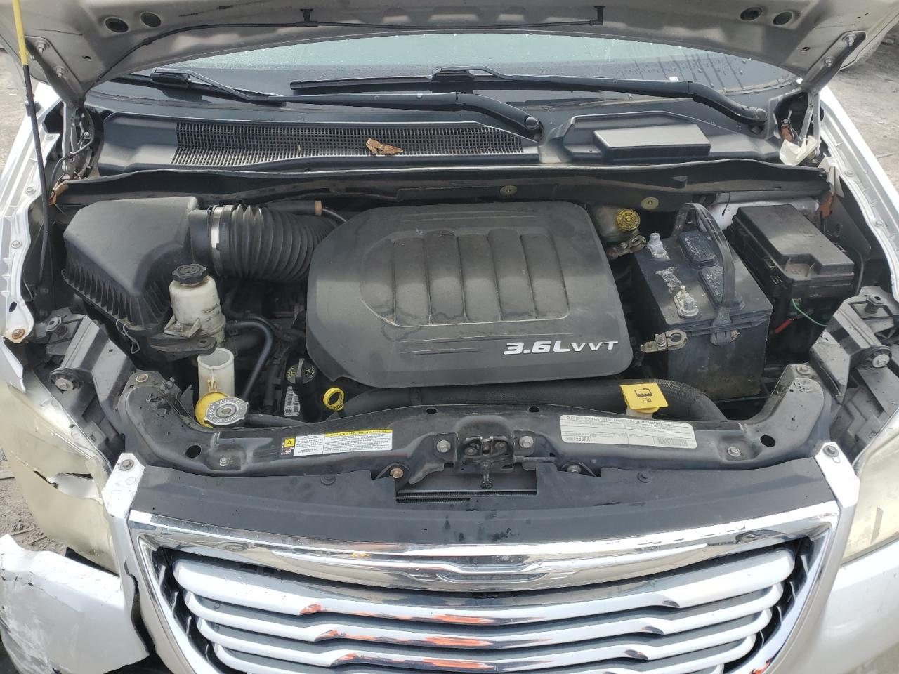 2012 Chrysler Town & Country VIN 2C4RC1BG1CR140180 Copart auction photo, front end / undercarriage damage thumbnail 13
