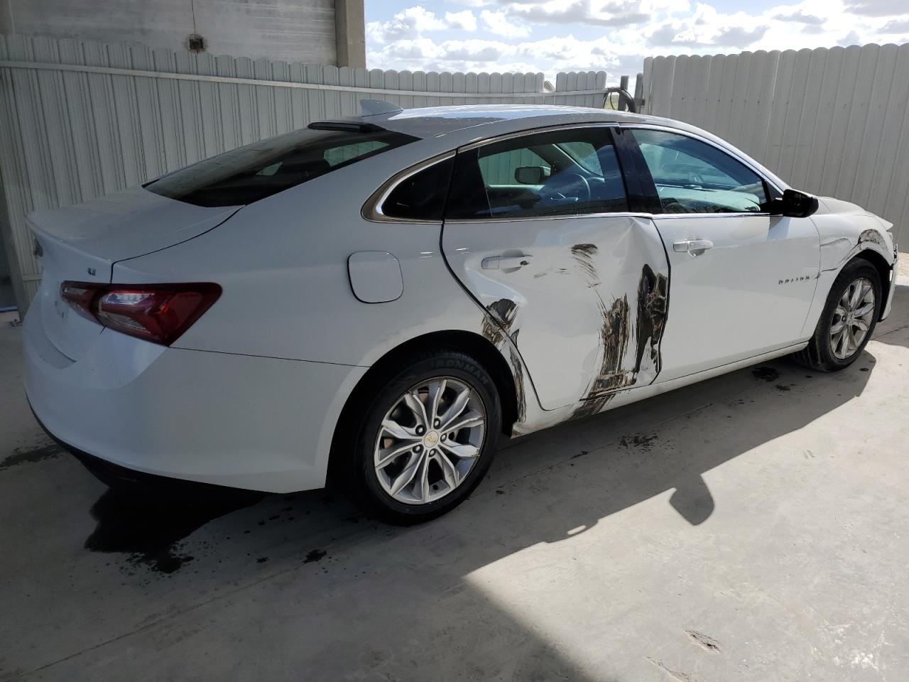 2022 Chevrolet Malibu VIN 1G1ZD5ST2NF195225 Copart auction photo, side / frame damage damage thumbnail 3