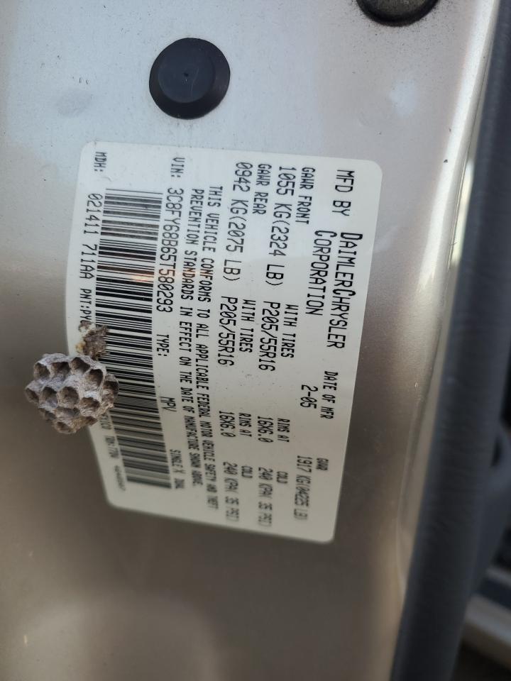 2005 Chrysler PT Cruiser VIN 3C8FY68B65T580293 Copart auction photo, all over / undercarriage damage thumbnail 13