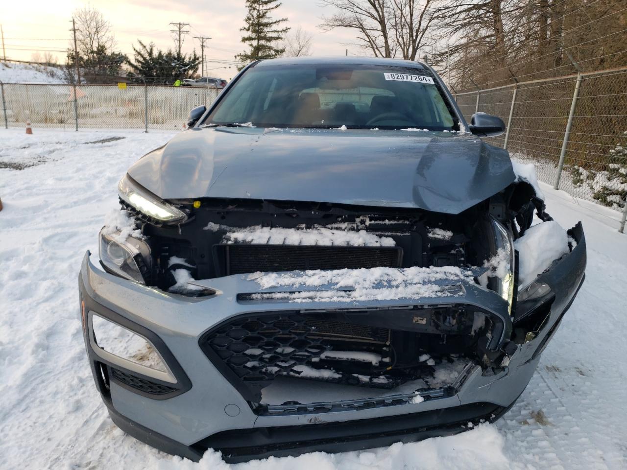 2019 Hyundai Kona VIN KM8K1CAA4KU249696 Copart auction photo, front end damage thumbnail 5
