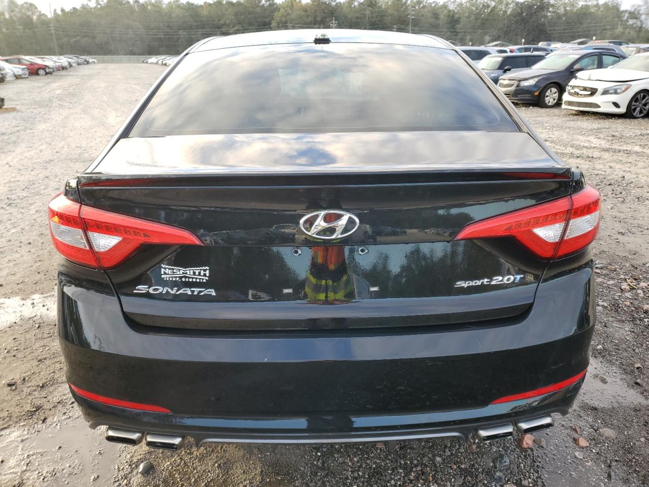 2015 Hyundai Sonata VIN 5NPE34AB5FH037514 Copart auction photo, side / front end damage thumbnail 6