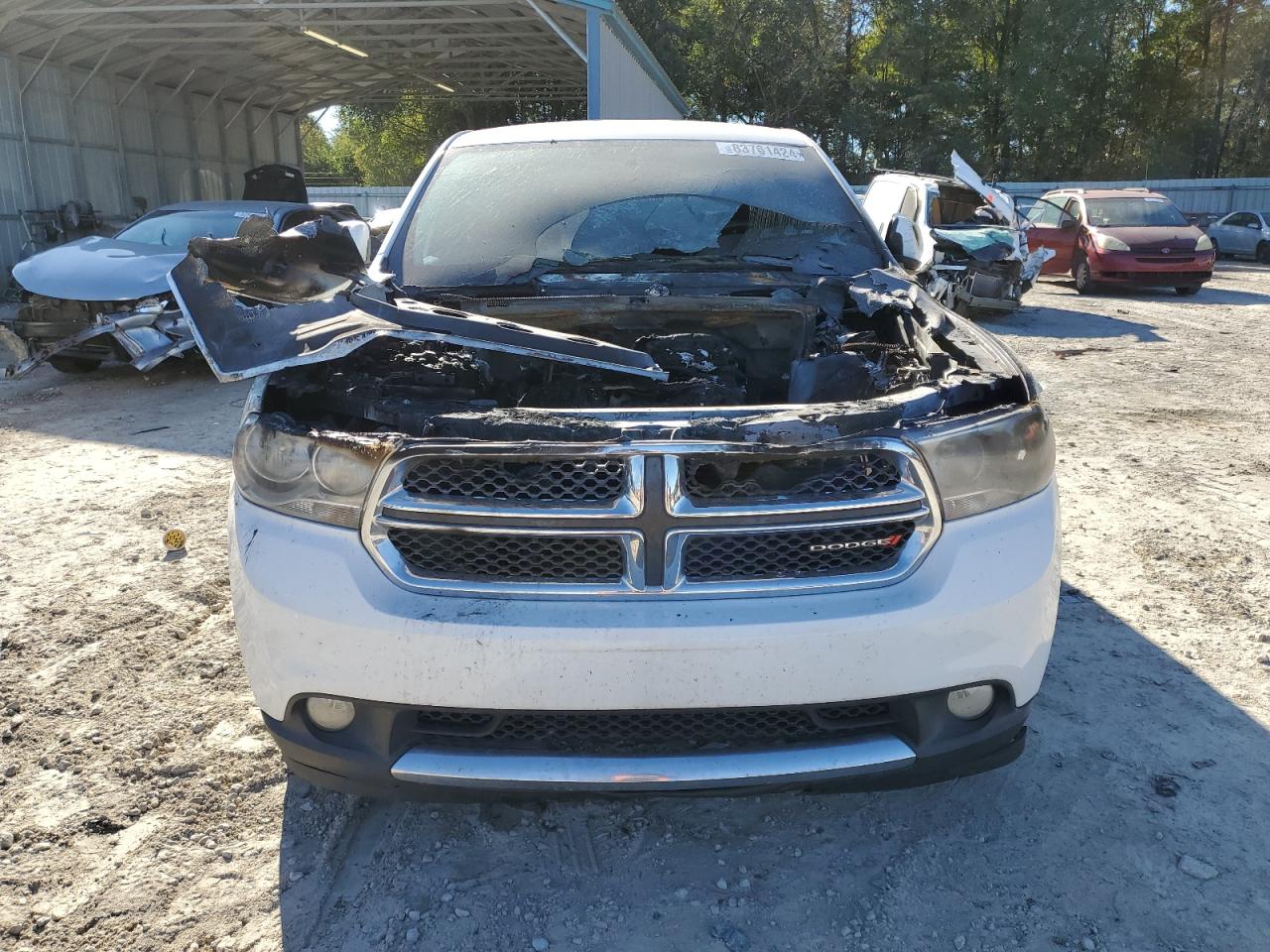 2013 Dodge Durango VIN 1C4RDHAG3DC689350 Copart auction photo, burn - engine damage thumbnail 5