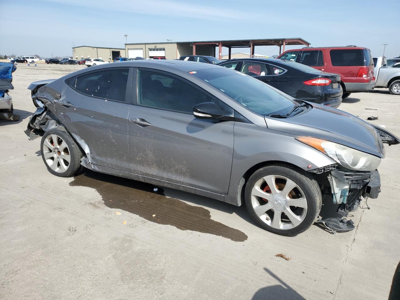 2012 Hyundai Elantra VIN 5NPDH4AE8CH082238 Copart auction photo, all over damage thumbnail 4