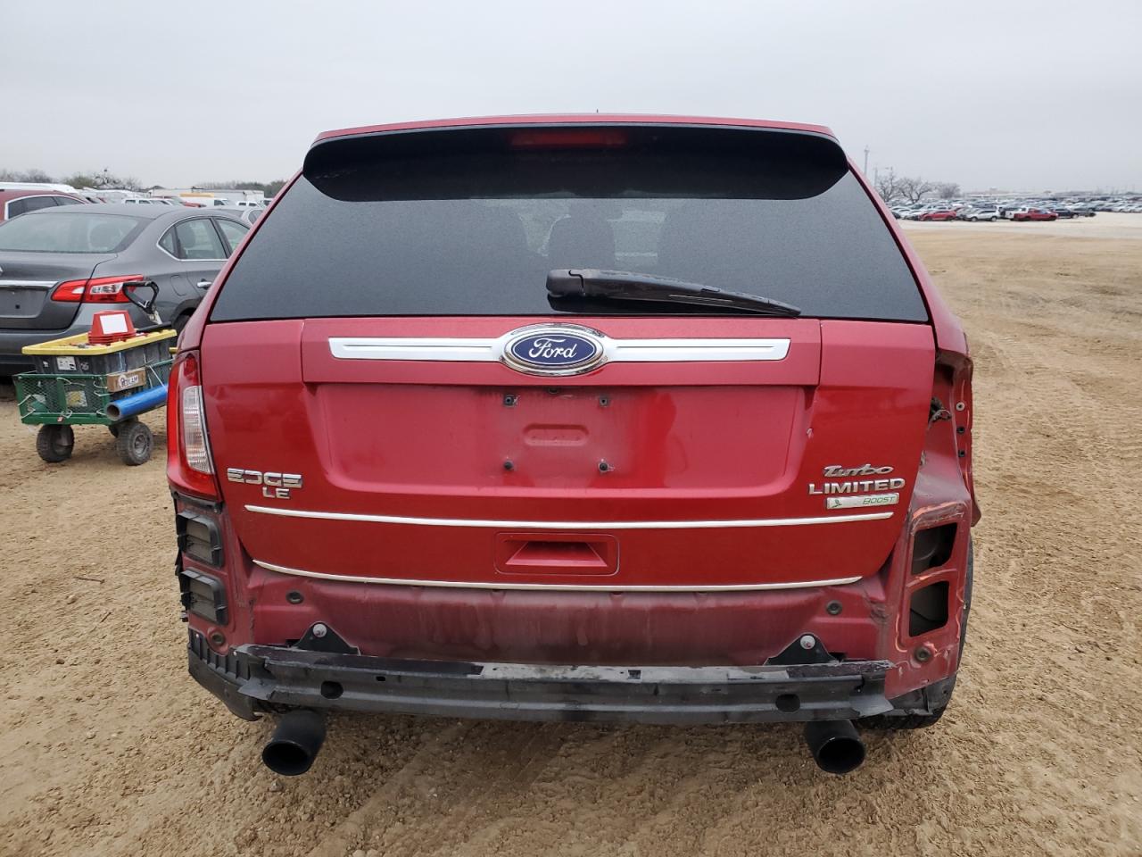 2012 Ford Edge VIN 2FMDK3K96CBA90794 Copart auction photo, rear end / side damage thumbnail 6