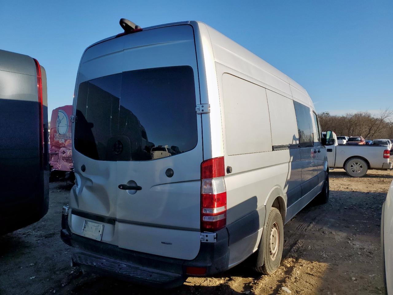 2014 Mercedes-Benz Sprinter VIN WDZPE8DC1E5894765 Copart auction photo, rear end / side damage thumbnail 3