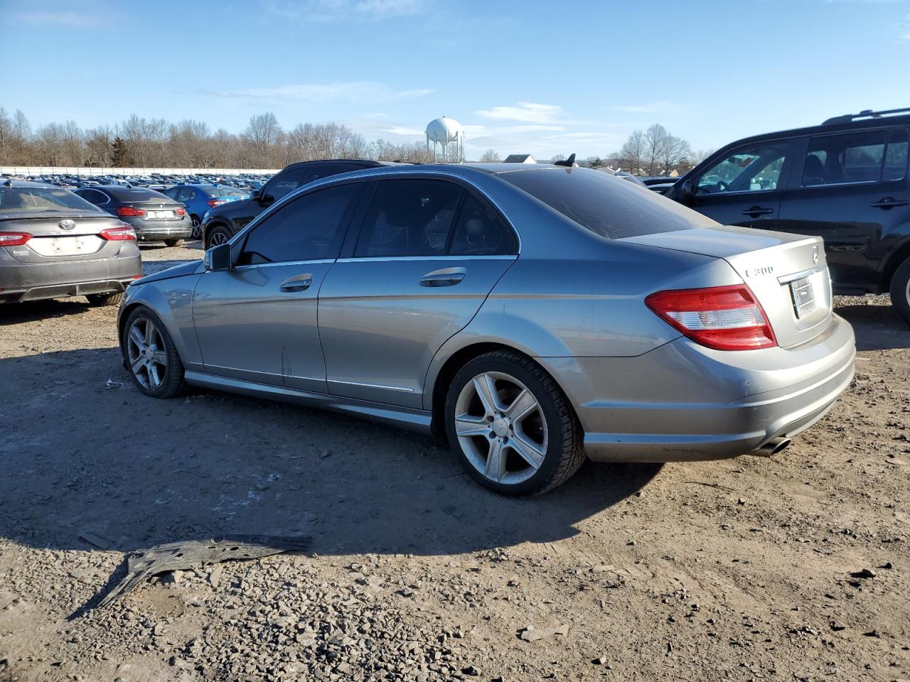 2010 Mercedes-Benz C-klasse VIN WDDGF8BB7AR103381 Copart auction photo, mechanical damage thumbnail 2