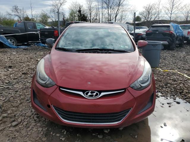 2016 Hyundai Elantra VIN 5NPDH4AE4GH733466 Copart auction photo, vandalism / stripped damage thumbnail 5