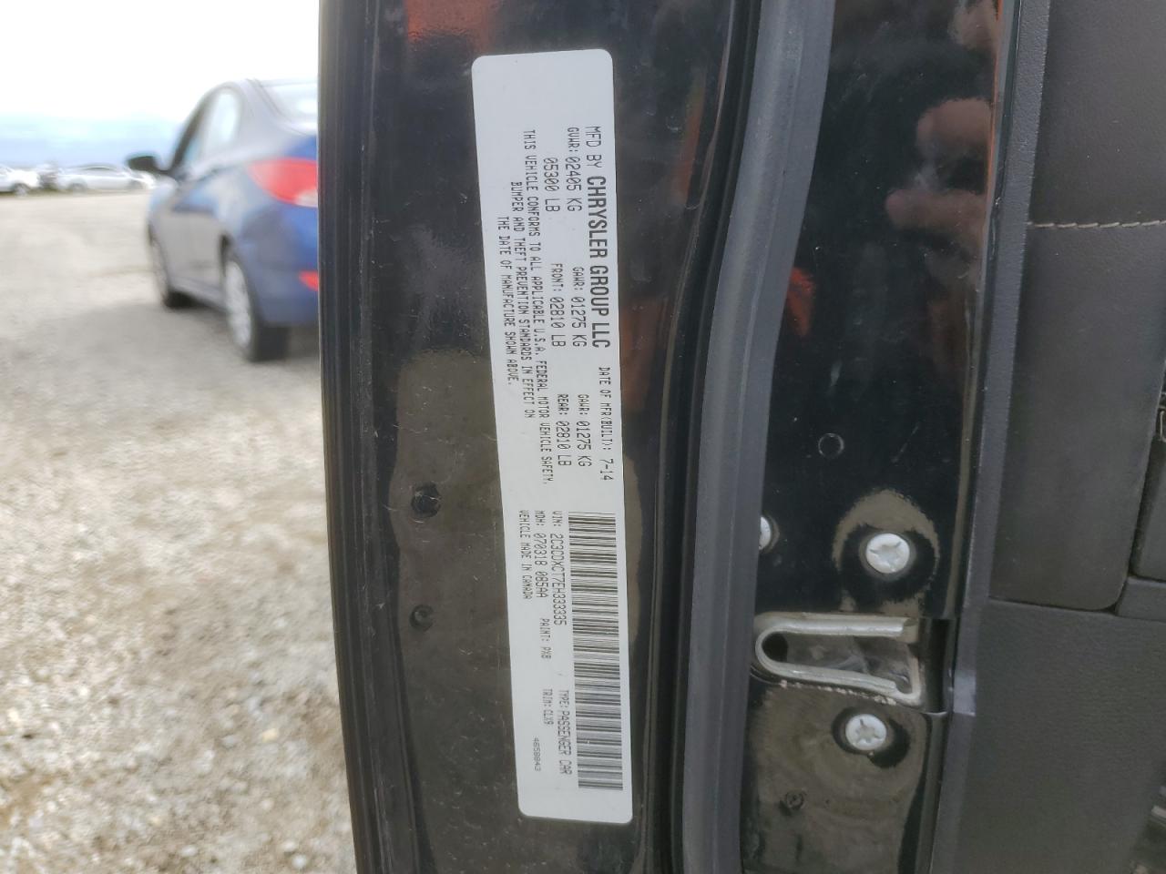 2014 Dodge Charger VIN 2C3CDXCT7EH333335 Copart auction photo, front end damage thumbnail 13