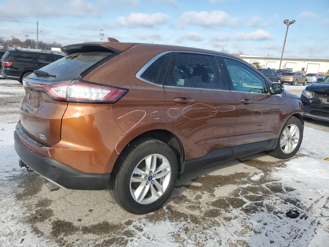 2017 Ford Edge VIN 2FMPK4J91HBB03222 Copart auction photo, all over / mechanical damage thumbnail 3