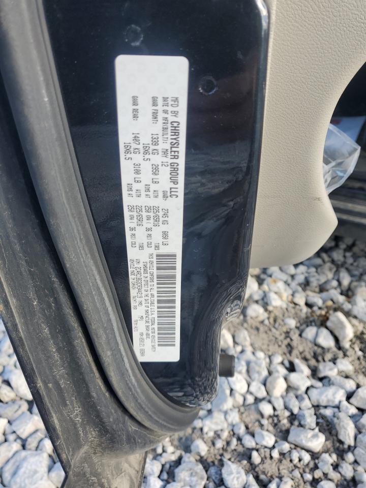 2012 Chrysler Town & Country VIN 2C4RC1BG3CR344219 Copart auction photo, front end damage thumbnail 13