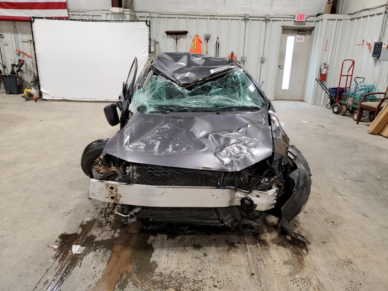 2014 Honda Civic VIN 2HGFB2F51EH557491 Copart auction photo, rollover damage thumbnail 5