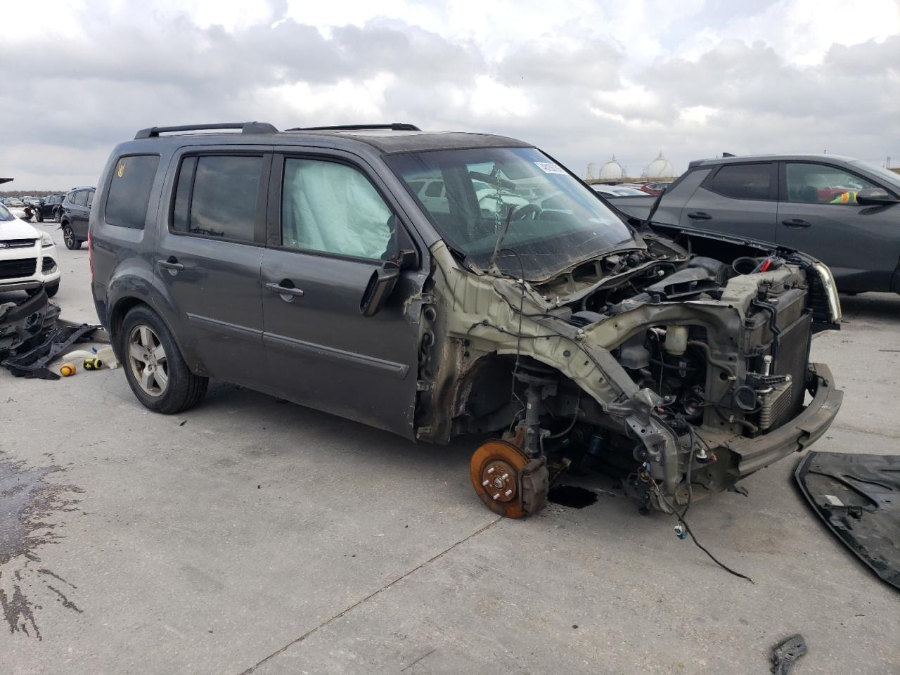 2011 Honda Pilot VIN 5FNYF3H56BB028697 Copart auction photo, front end damage thumbnail 4