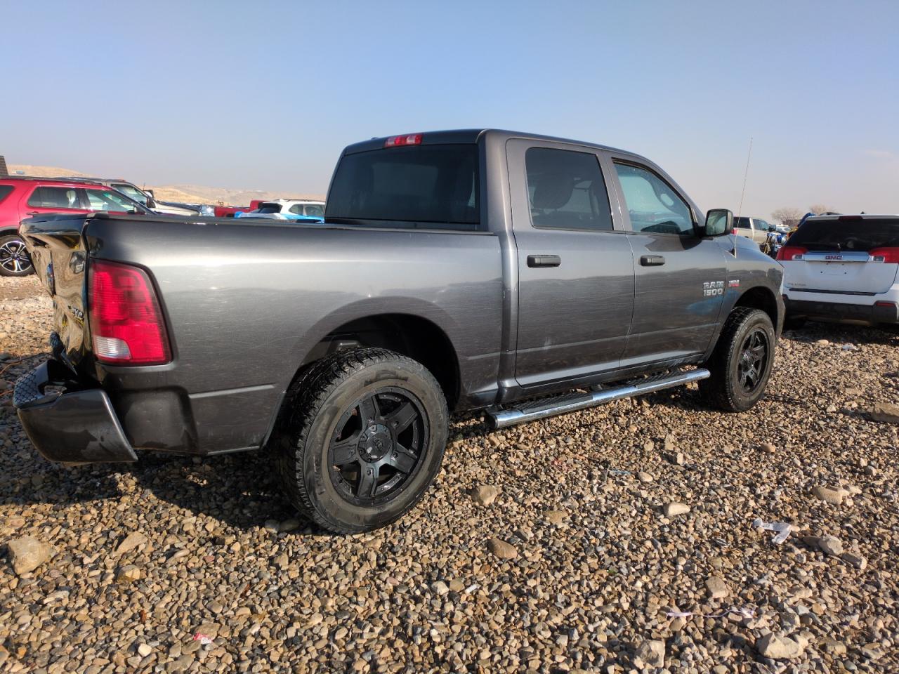 2015 RAM 1500 VIN 1C6RR7KT2FS682607 Copart auction photo, rear end damage thumbnail 3