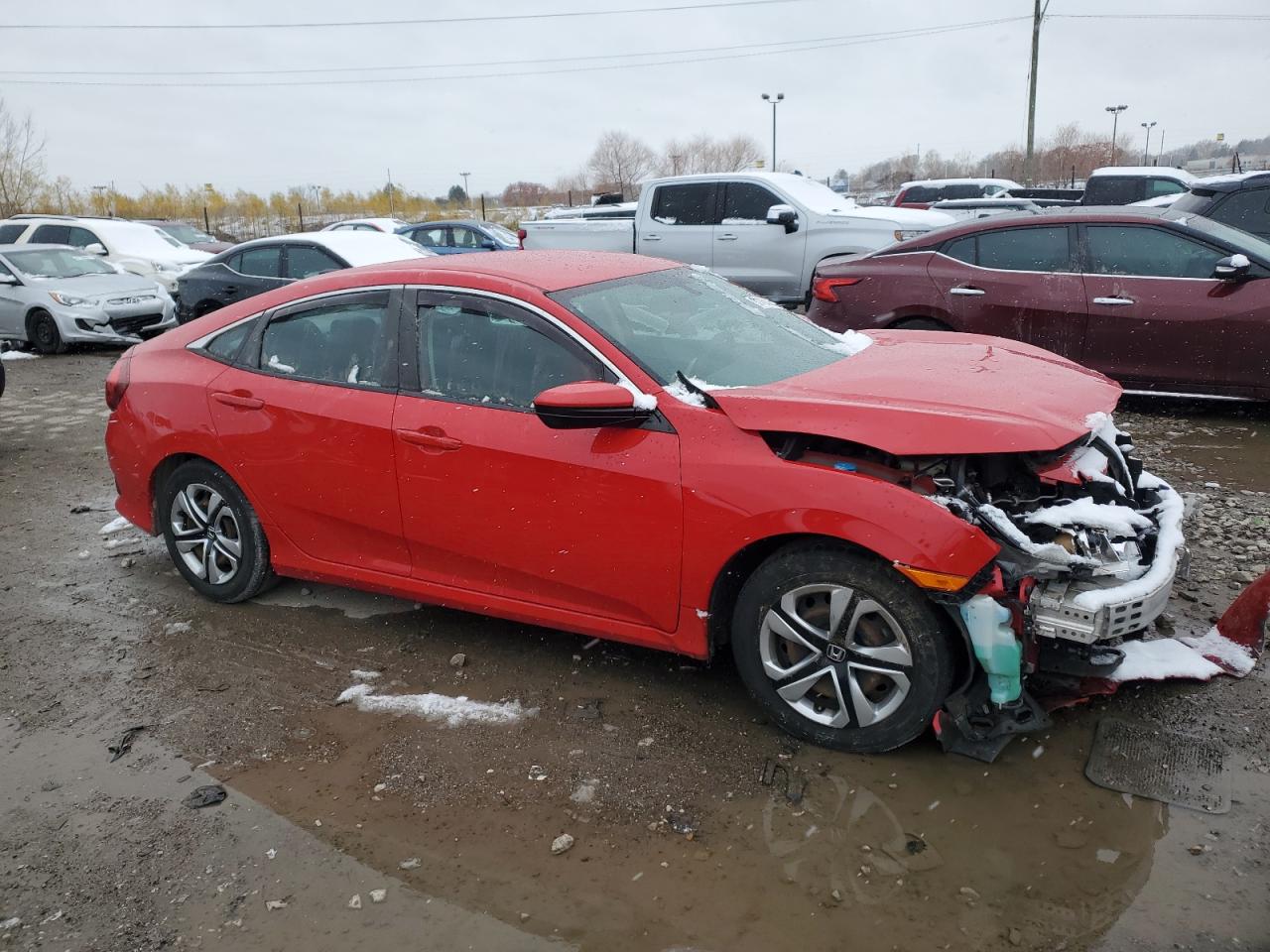 2018 Honda Civic VIN 2HGFC2F5XJH537831 Copart auction photo, front end / minor dent/scratches damage thumbnail 4