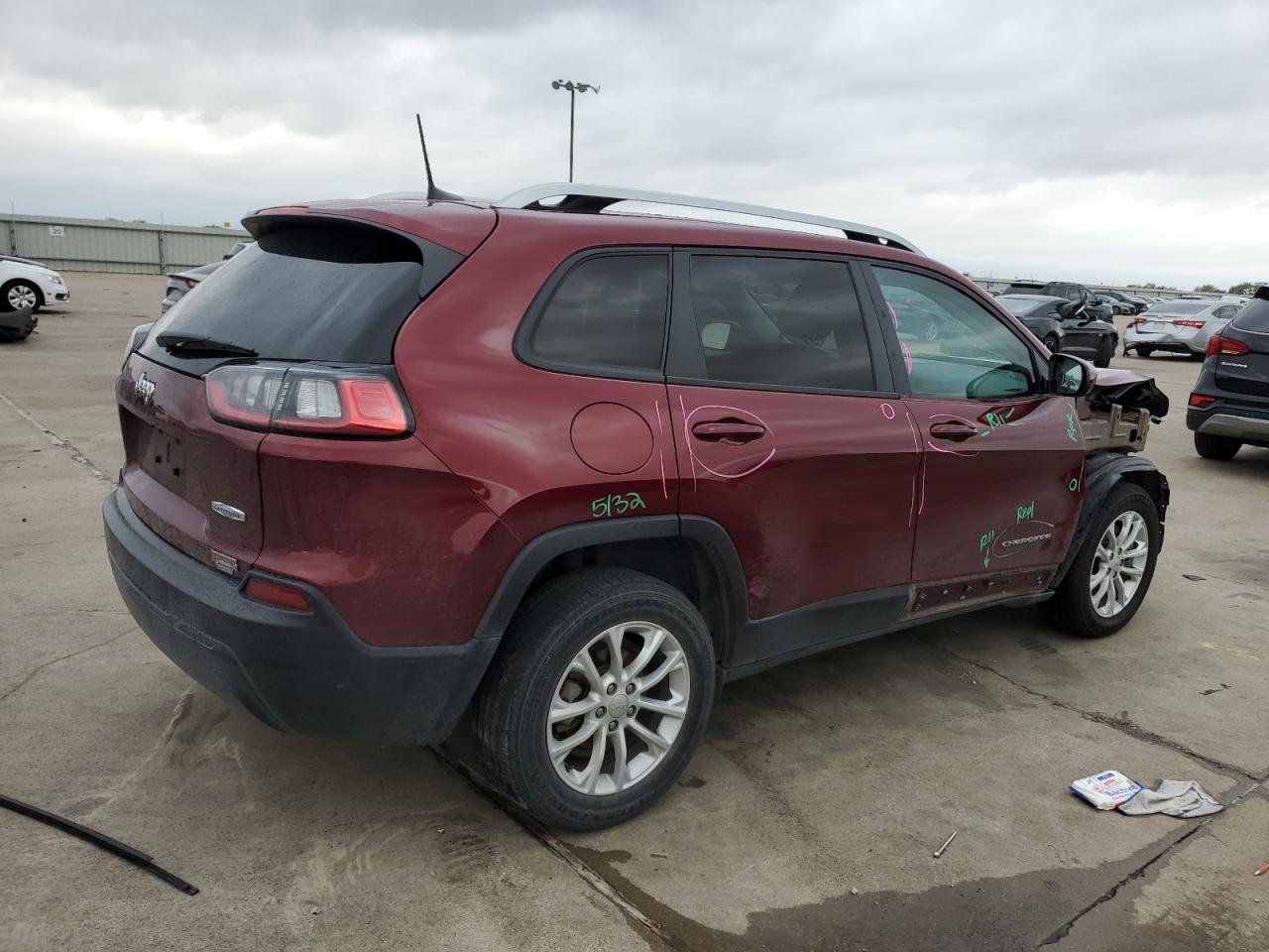 2020 Jeep Grand Cherokee VIN 1C4PJLCB0LD586366 Copart auction photo, front end damage thumbnail 3