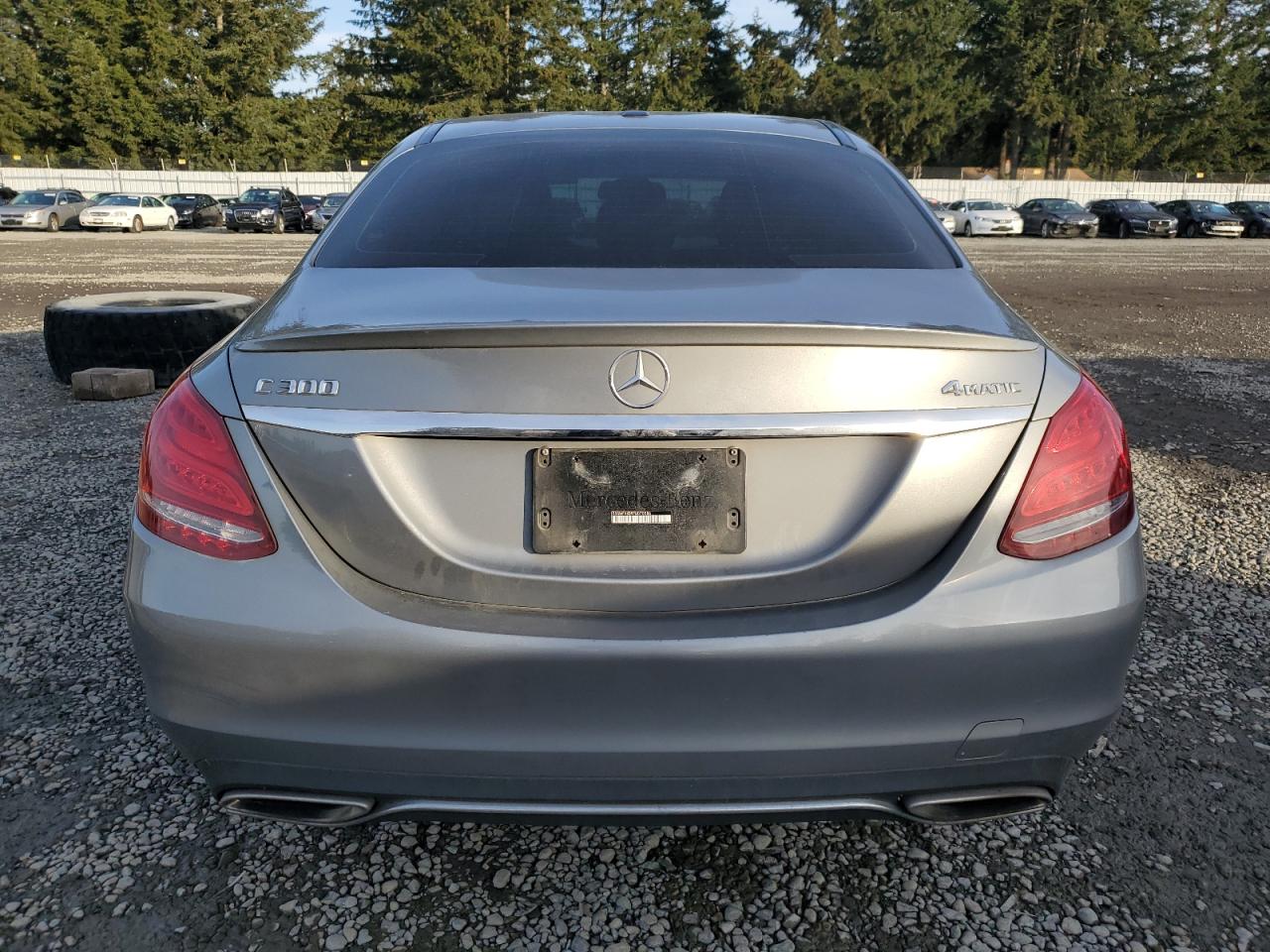 2015 Mercedes-Benz C-klasse VIN 55SWF4KB9FU070586 Copart auction photo, undercarriage damage thumbnail 6