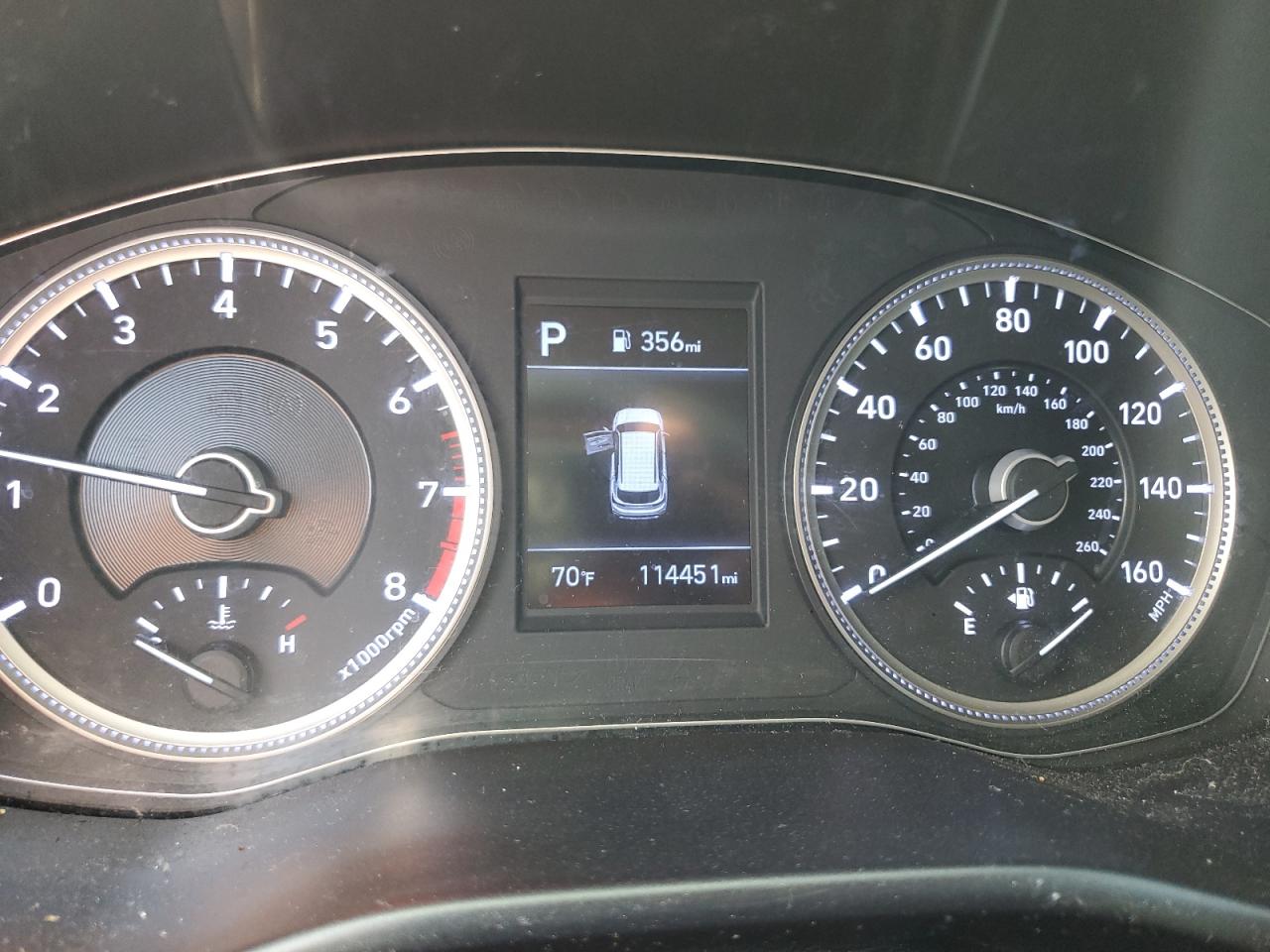 2019 Hyundai Santa Fe VIN 5NMS23ADXKH107470 Copart auction photo, front end damage thumbnail 9