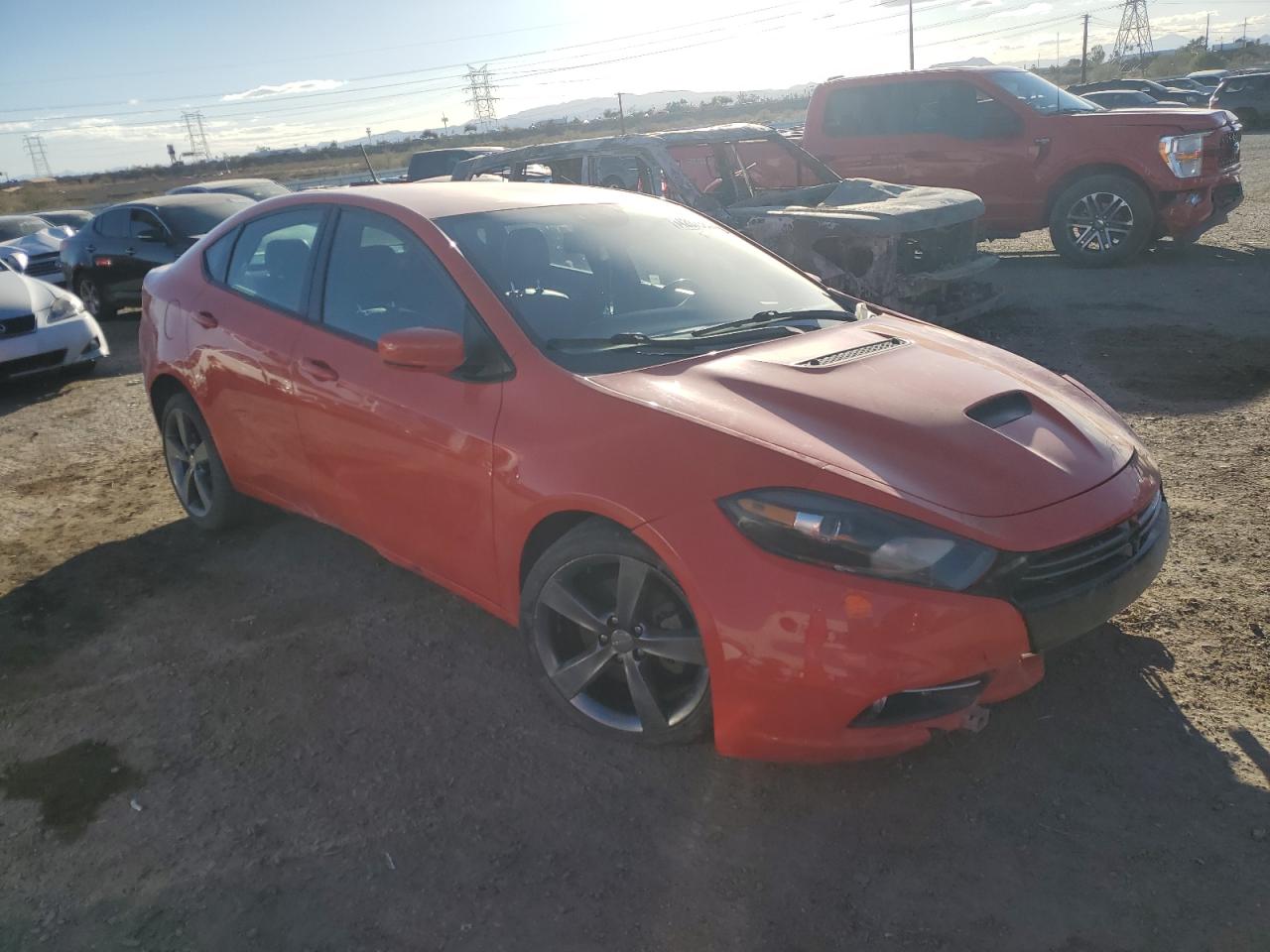 2016 Dodge Dart VIN 1C3CDFEB4GD643988 Copart auction photo, front end damage thumbnail 4