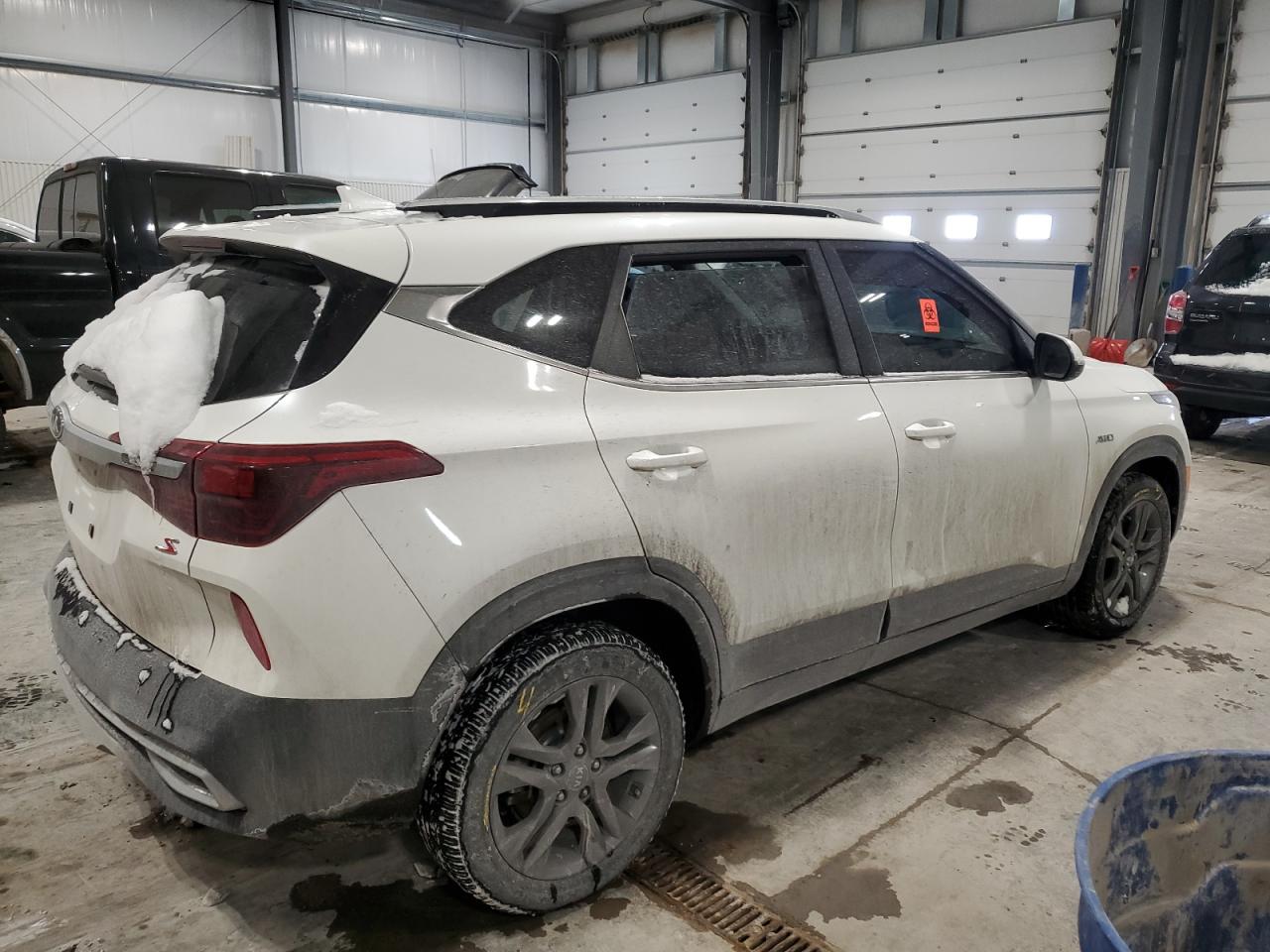 2021 KIA Seltos VIN KNDEUCAA3M7096559 Copart auction photo, vandalism / hail damage thumbnail 3