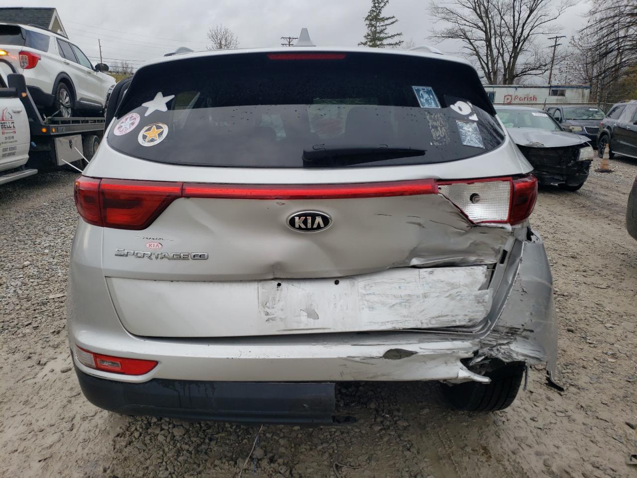 2017 KIA Sportage VIN KNDPM3AC2H7080787 Copart auction photo, rollover damage thumbnail 6