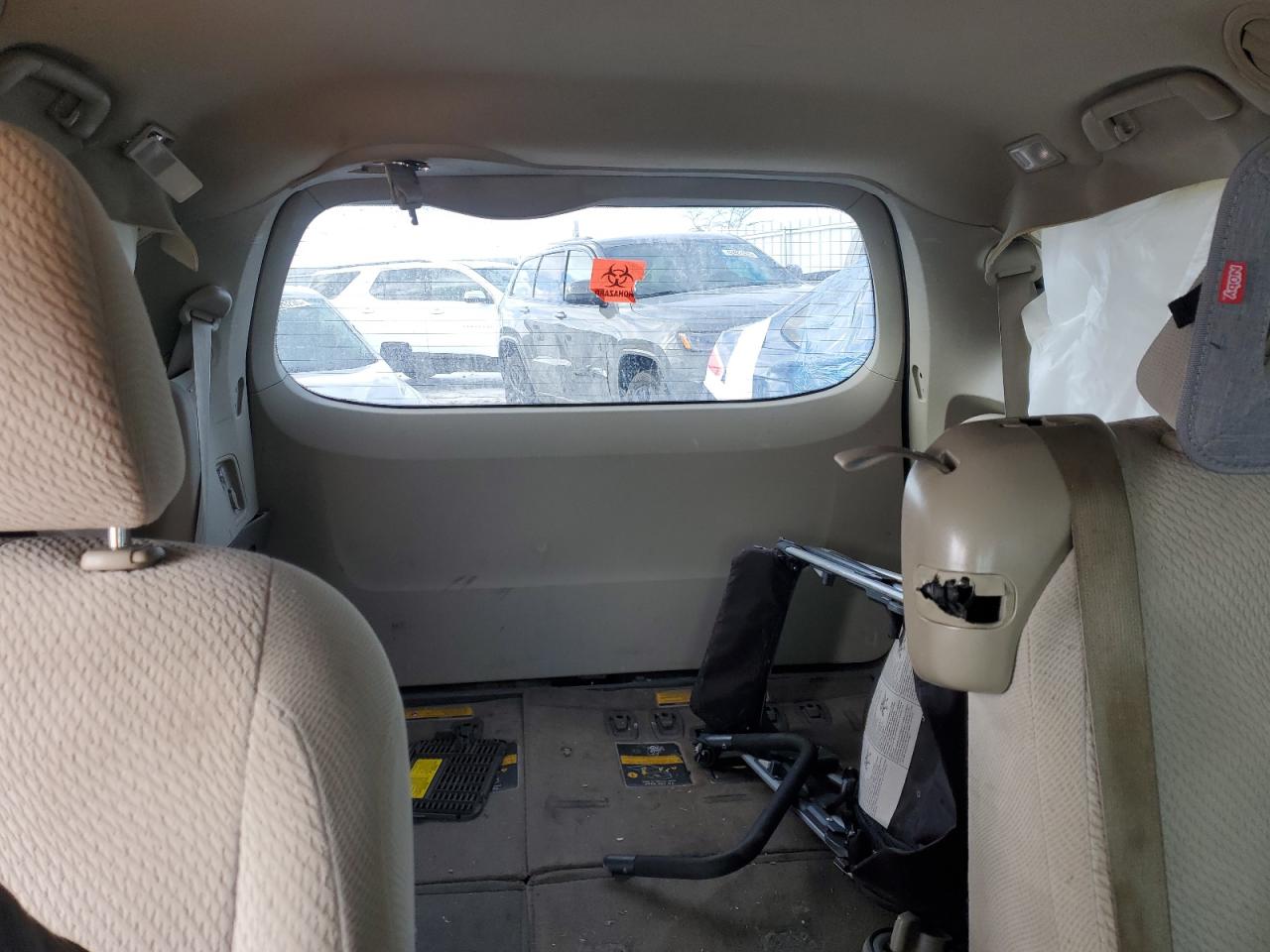 2014 Toyota Sienna VIN 5TDKK3DC7ES430069 Copart auction photo, all over damage thumbnail 10
