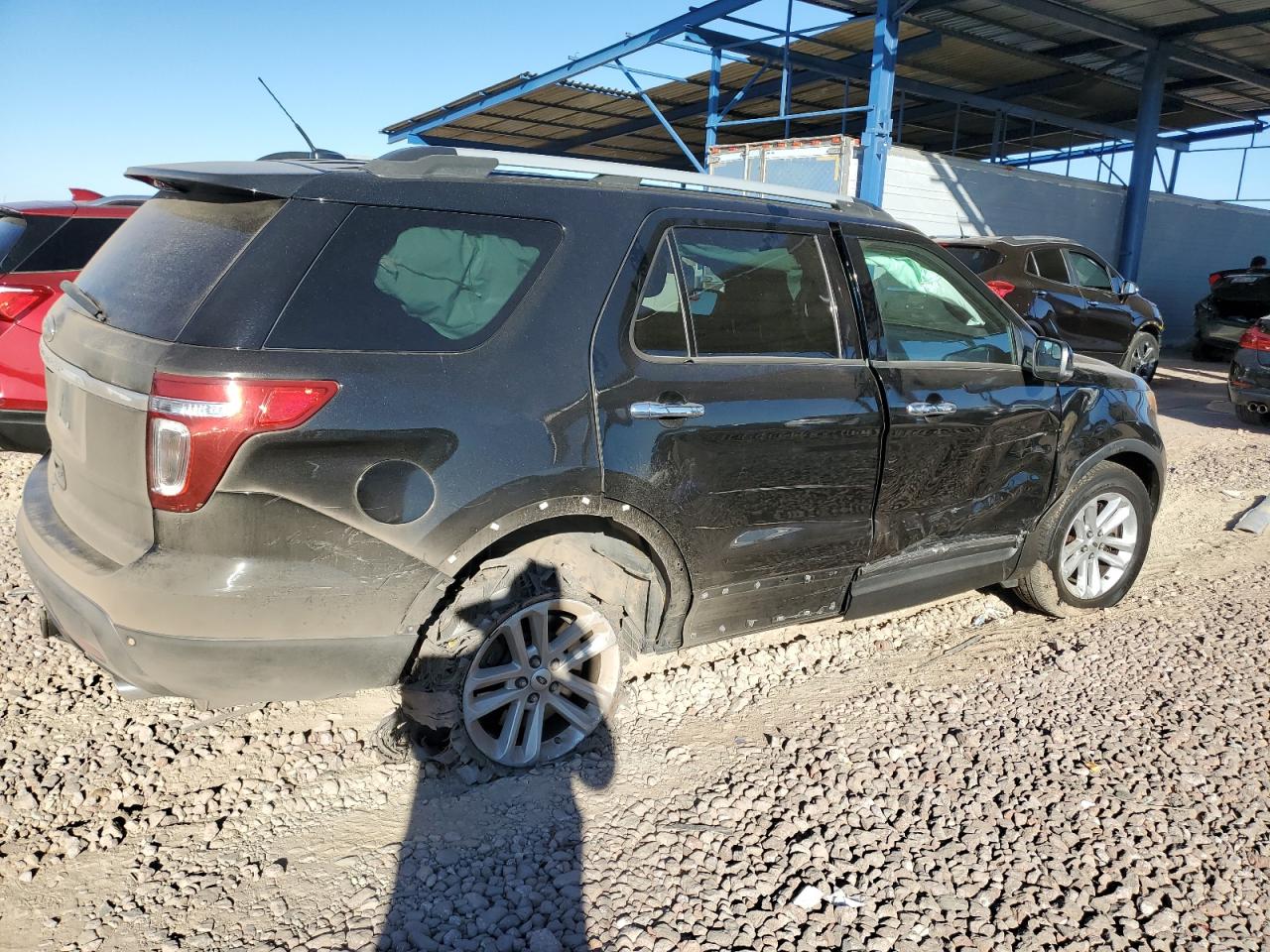 2015 Ford Explorer VIN 1FM5K7D88FGA34613 Copart auction photo, side damage thumbnail 3