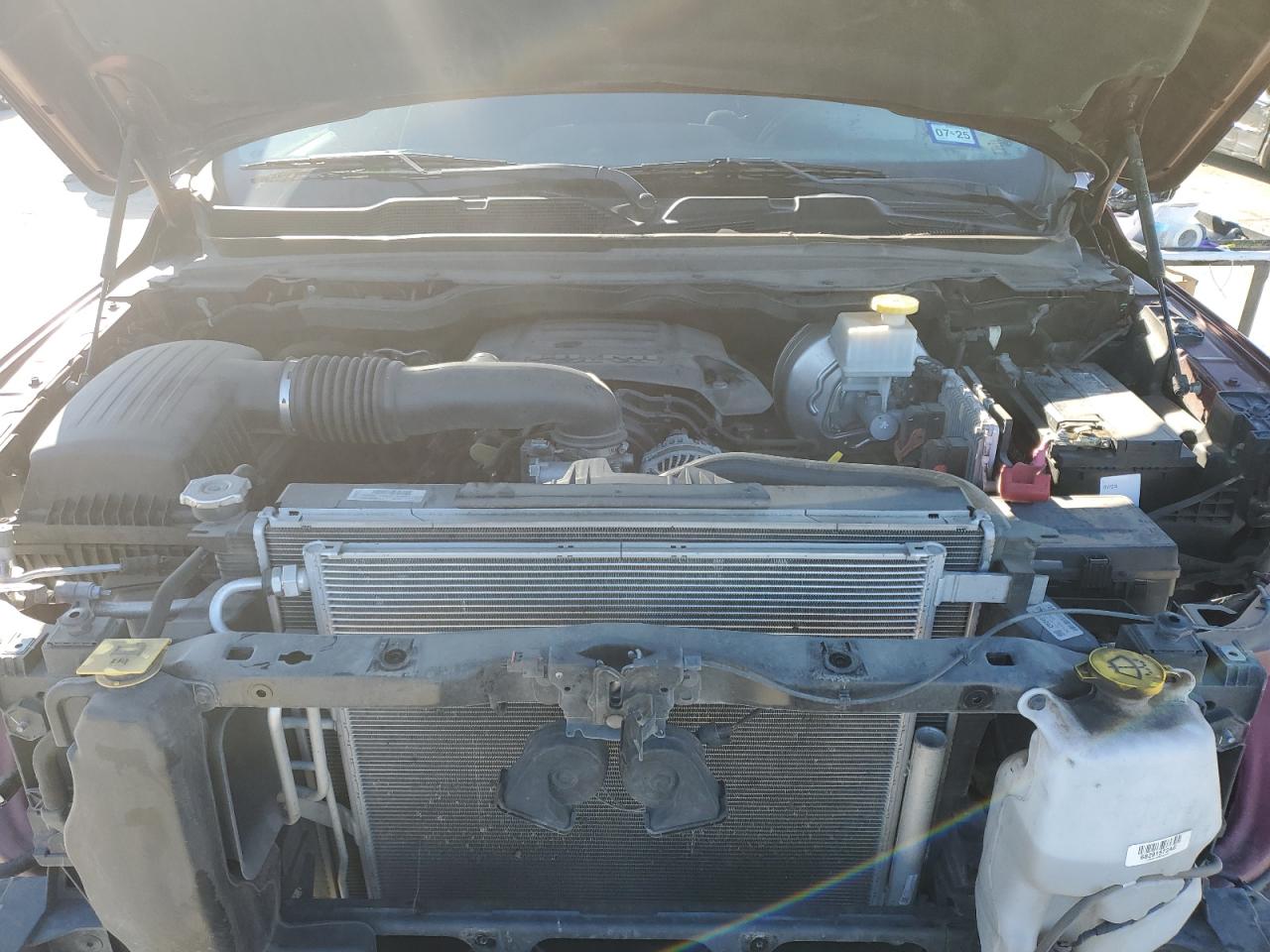 2019 RAM 1500 VIN 1C6RREBT4KN822251 Copart auction photo, front end / hail damage thumbnail 11