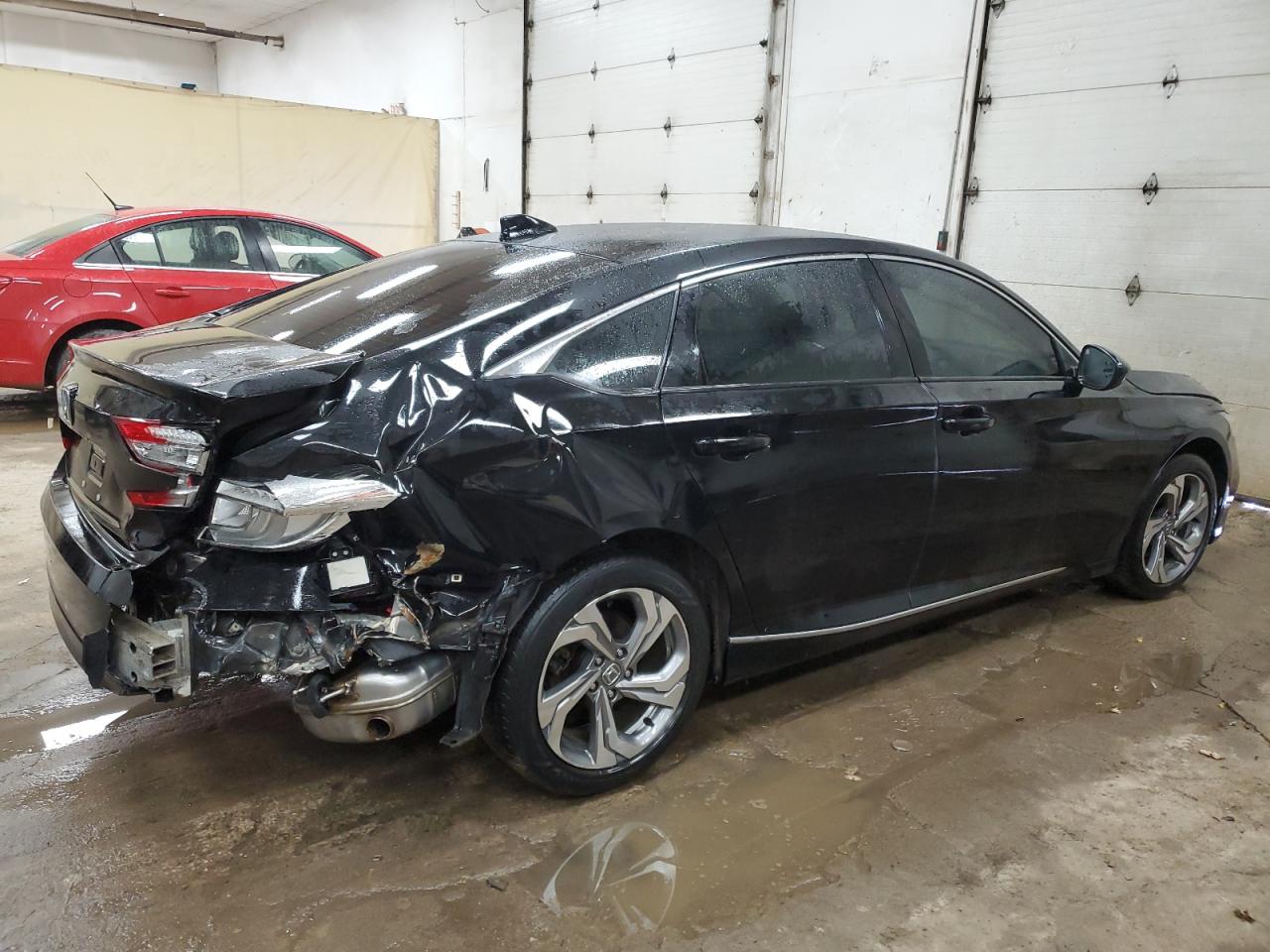 2018 Honda Accord VIN 1HGCV1F47JA059753 Copart auction photo, rear end / side damage thumbnail 3