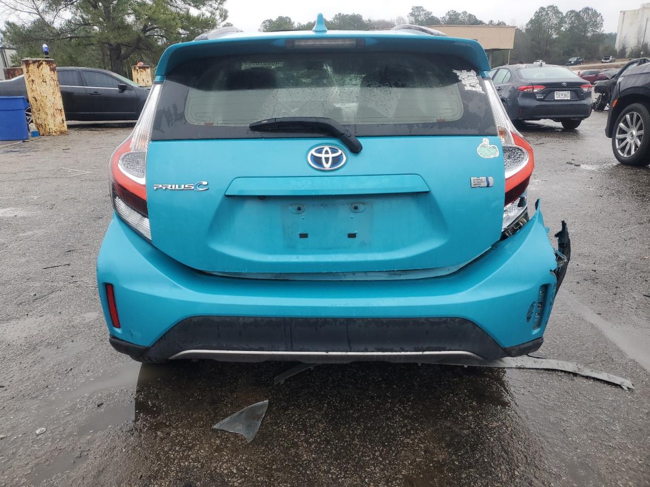 2018 Toyota Prius VIN JTDKDTB38J1614229 Copart auction photo, rear end damage thumbnail 6