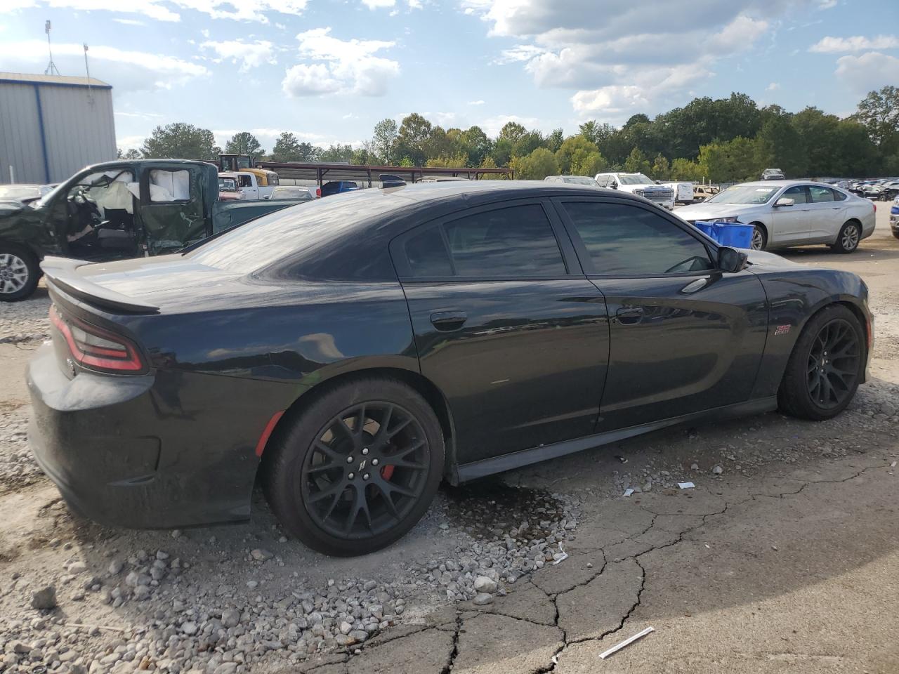 2019 Dodge Charger VIN 2C3CDXGJ3KH716340 Copart auction photo, undercarriage / side damage thumbnail 3