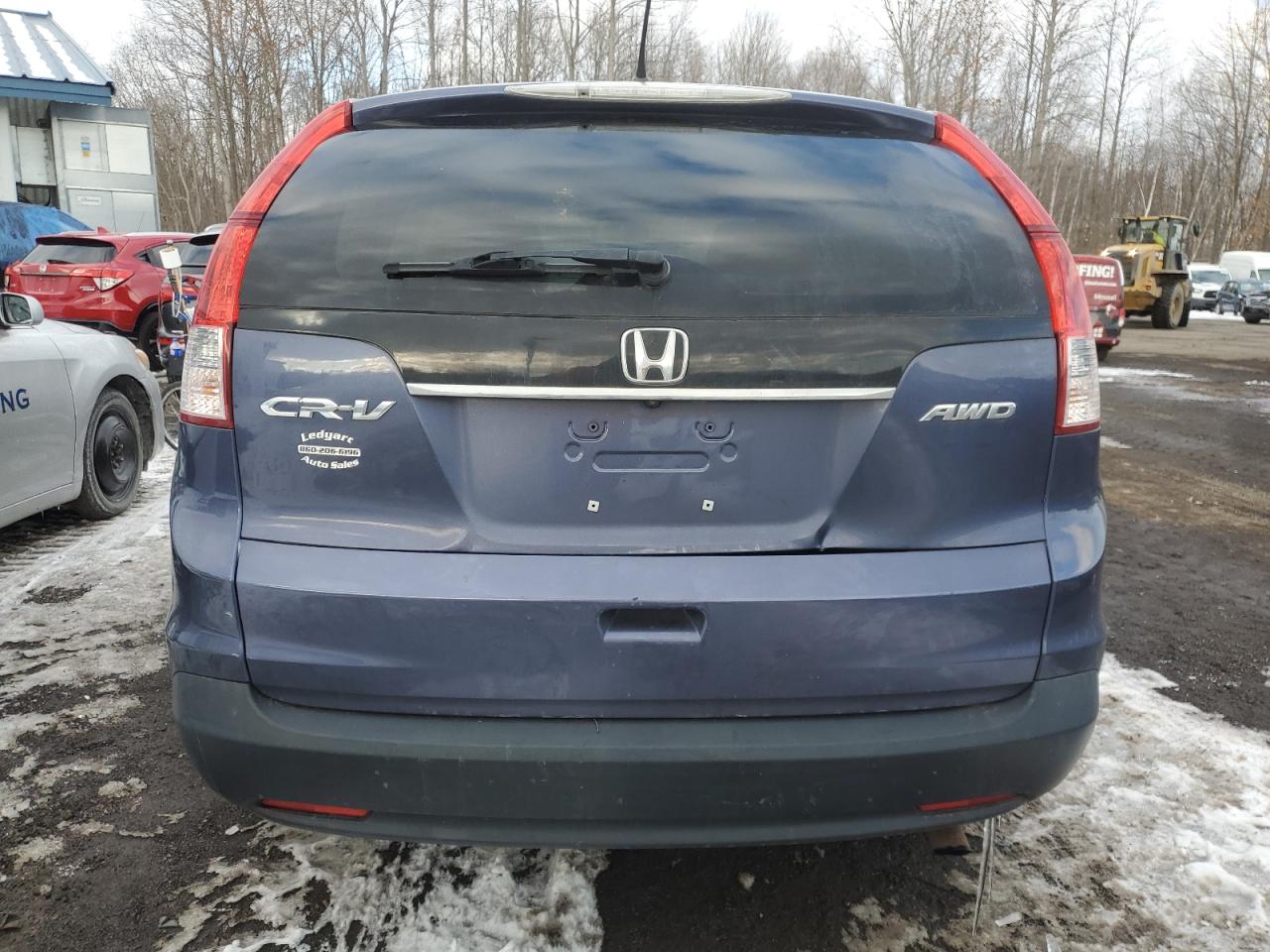 2013 Honda CR-V VIN 2HKRM4H54DH617557 Copart auction photo, rear end / mechanical damage thumbnail 6