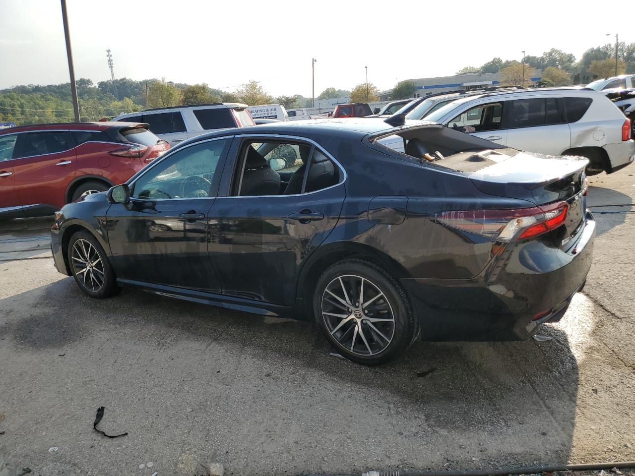 2021 Toyota Camry VIN 4T1G11AK9MU615061 Copart auction photo, vandalism damage thumbnail 2